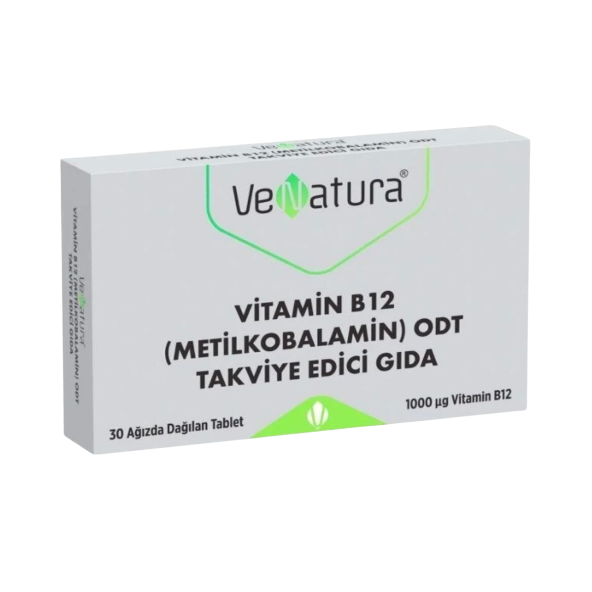 Venatura Vitamin B12 MA Methylcobalamin and Adenosylcobalamin Food Supplement 30 ODT