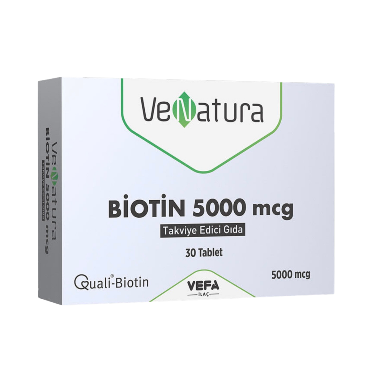 Venatura Biotin 5000 mcg Food Supplement 30 Tablets