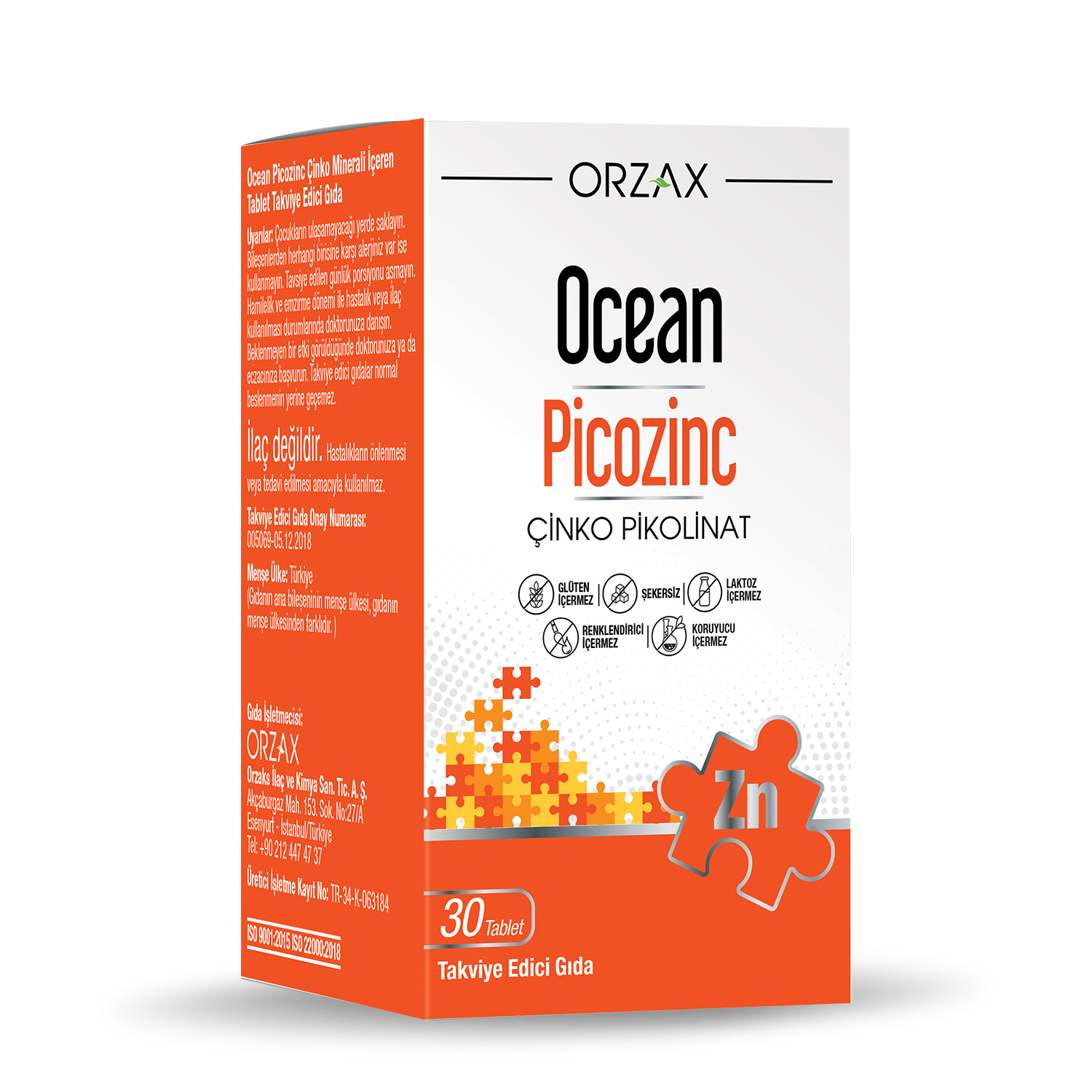 Orzax Ocean Picozinc 30 Tablets
