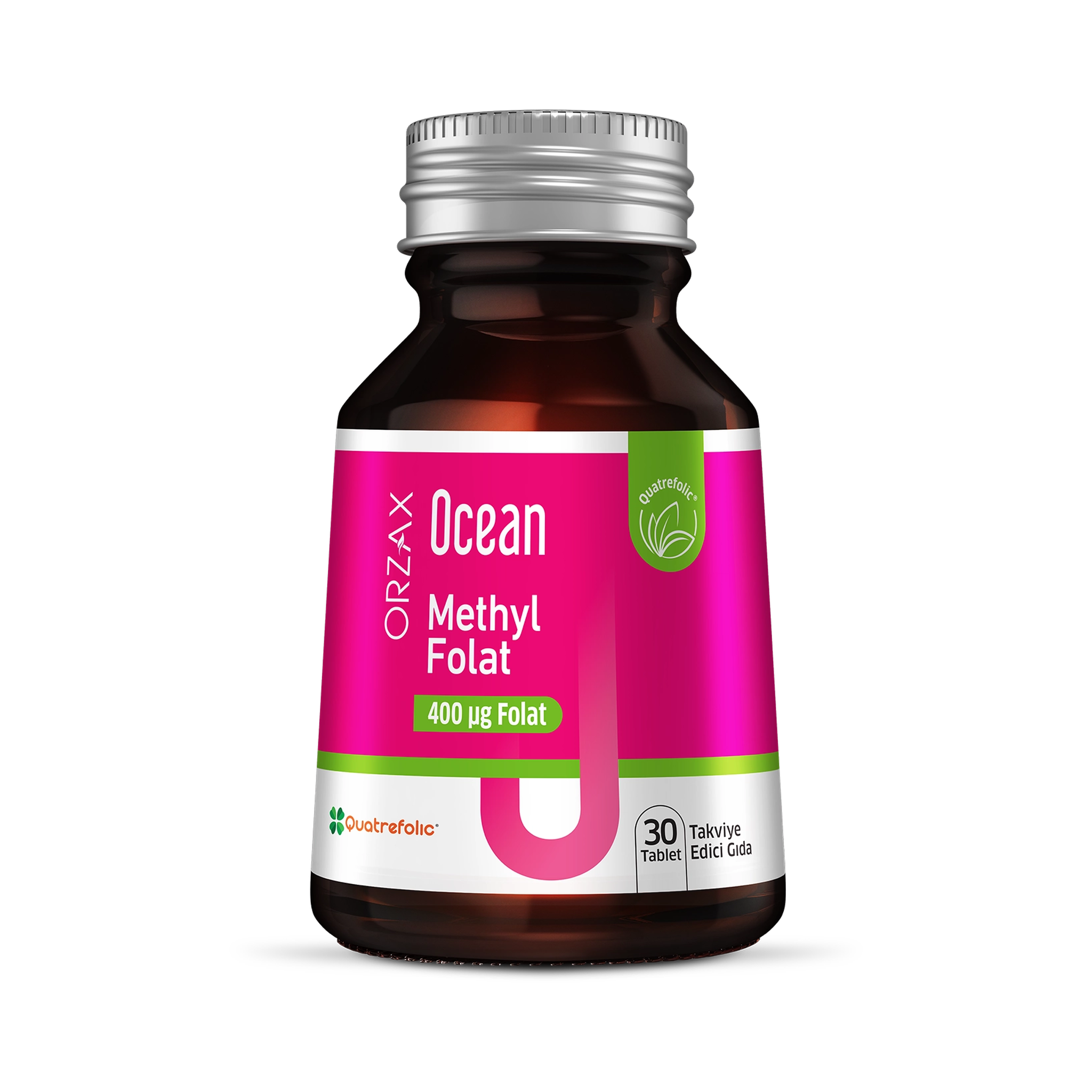 Orzax Ocean Methyl Folat 400mcg 30 Tablets - Active Folate Support
