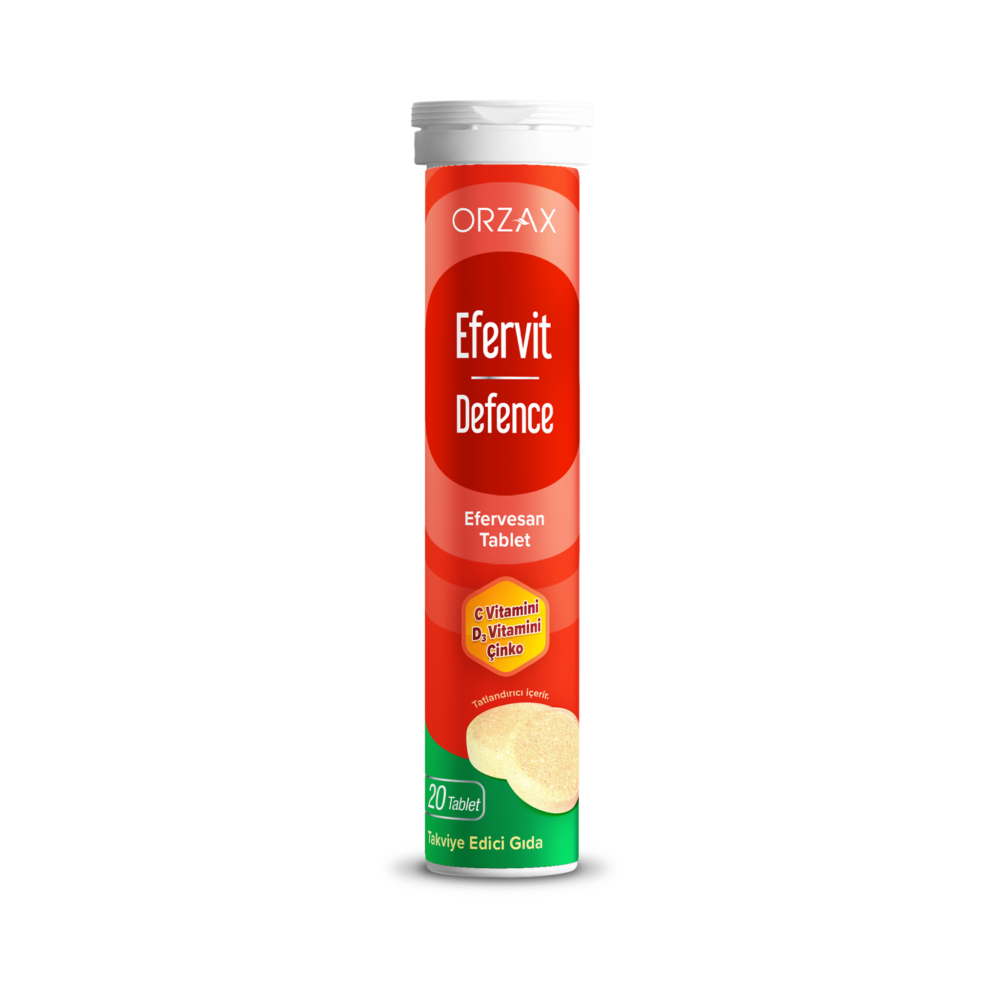 Orzax Ocean Efervit Defence 20 Effervescent Tablets - Vitamin C D3 Zinc Immune Support