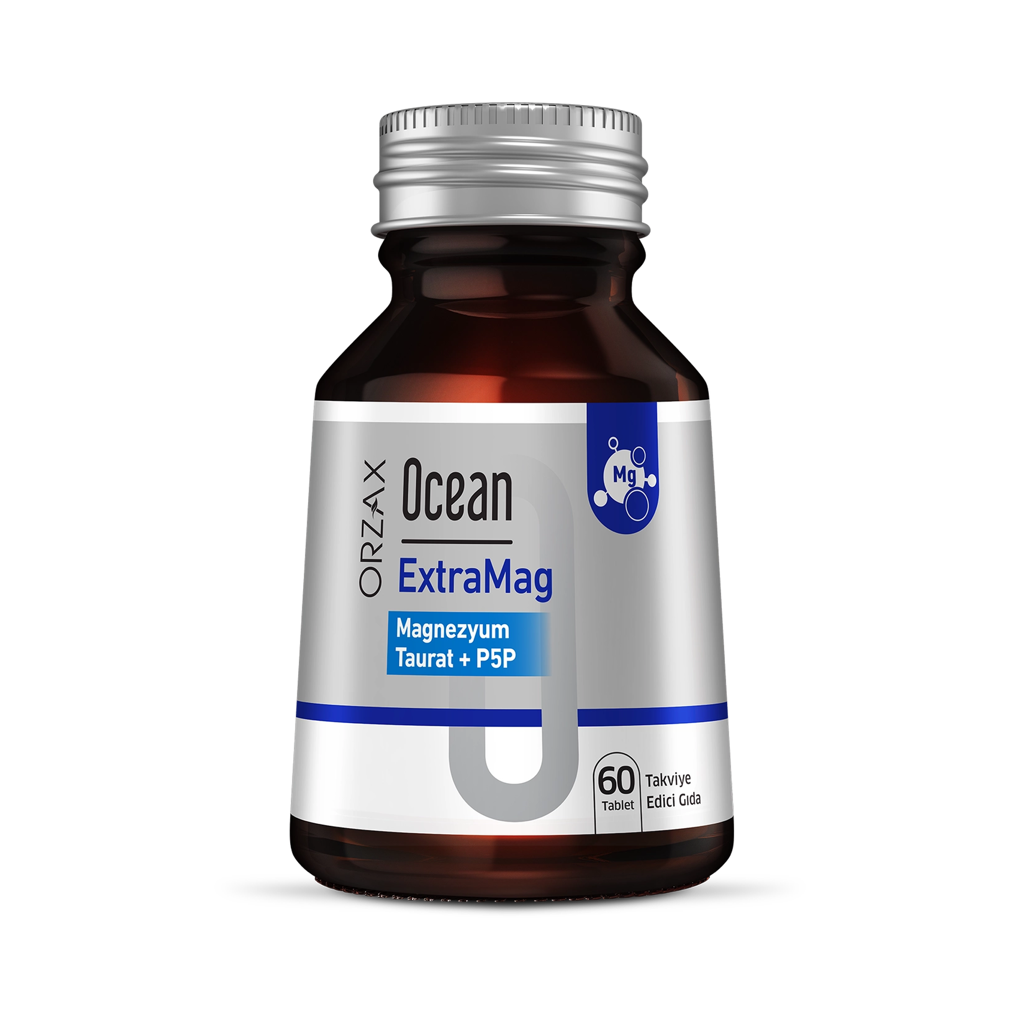Orzax Ocean ExtraMag Magnesium Taurate + P5P 60 Tablets - Nervous System Support