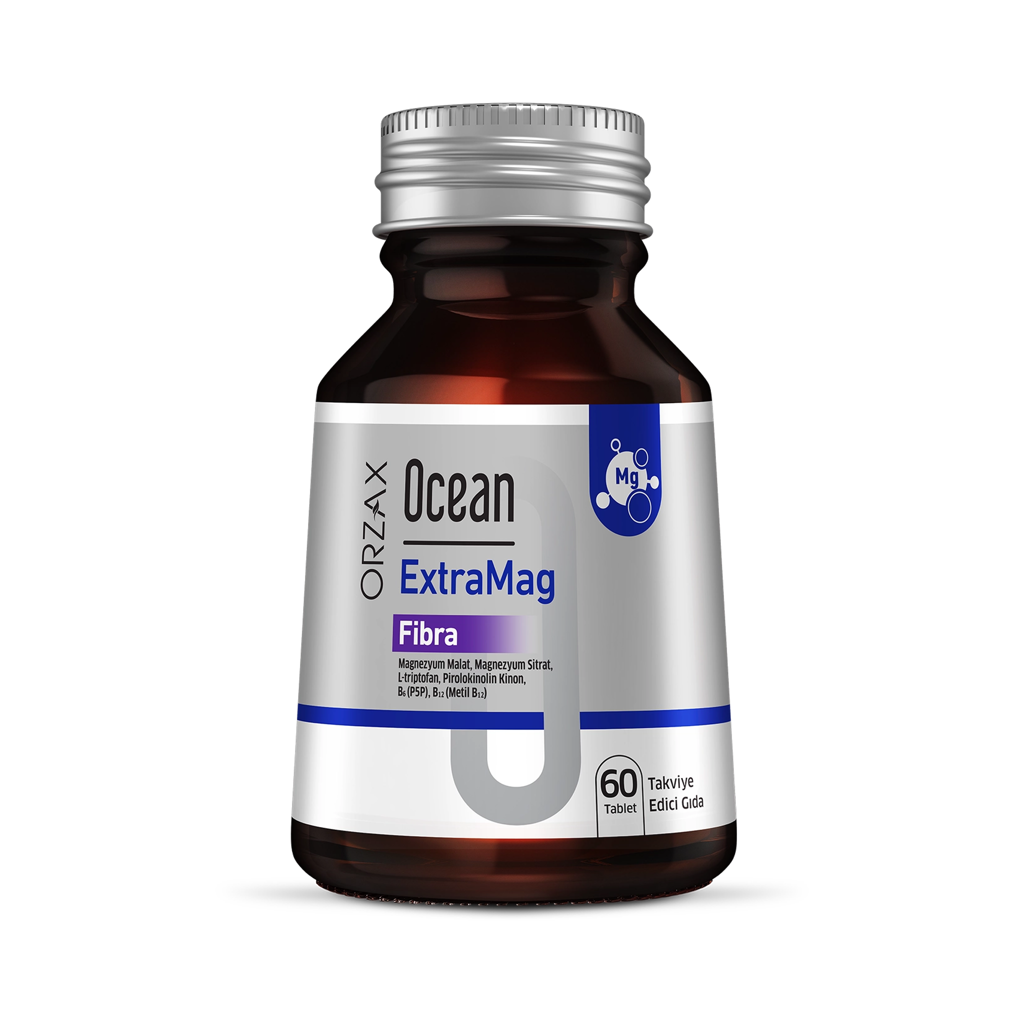 Orzax Ocean ExtraMag Fibra 60 Tablets - Nervous System & Energy Support