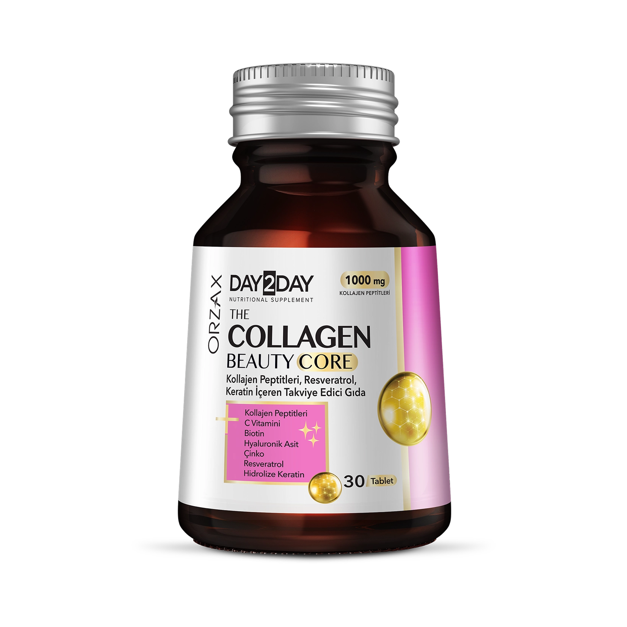 Day2Day The Collagen Beauty Core 1000mg Collagen 30 Tablets - Skin & Hair Support