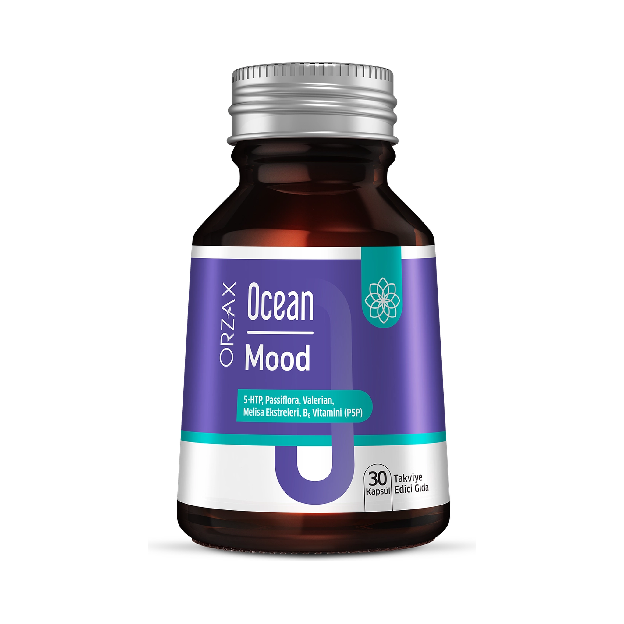 ORZAX Ocean Mood 5-HTP Passiflora Valerian 30 Capsules - Relaxation Support