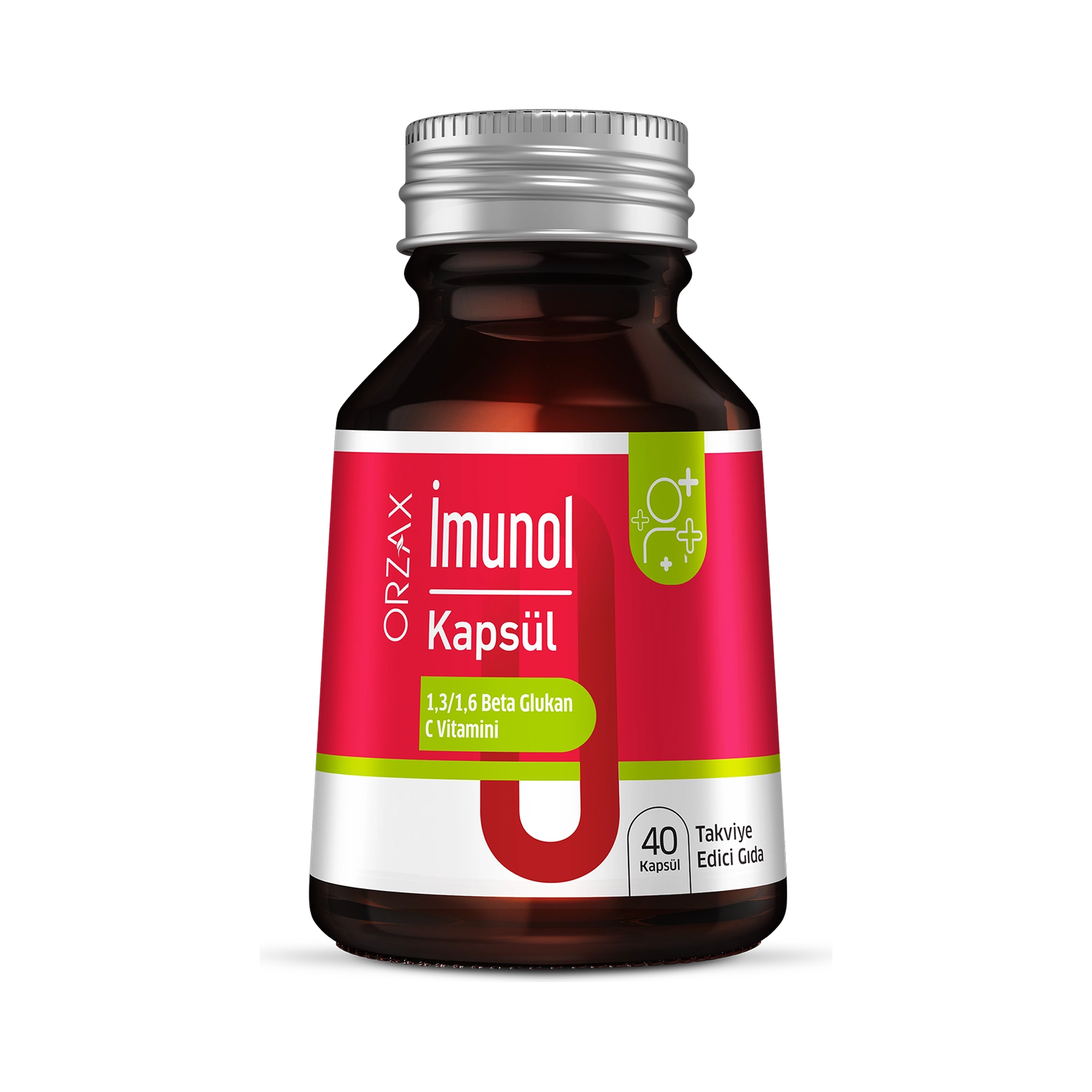 ORZAX Imunol Beta Glucan Vitamin C 40 Capsules - Immune Support