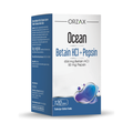 Orzax Ocean Betaine HCl 654mg + Pepsin 50mg 120 Tablets - Digestive Support