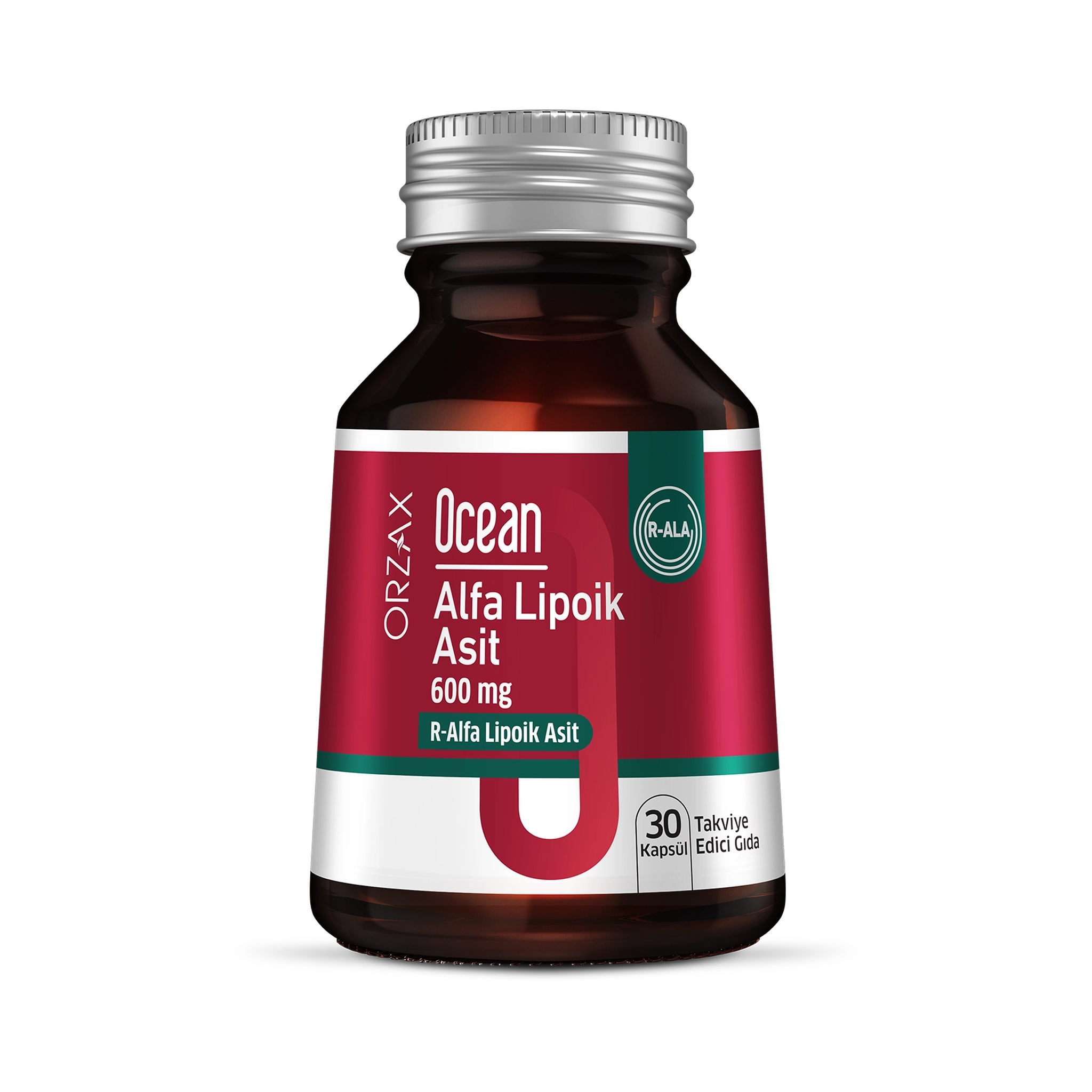 Orzax Ocean R-Alpha Lipoic Acid 600mg 30 Vegetable Capsules - Antioxidant Support