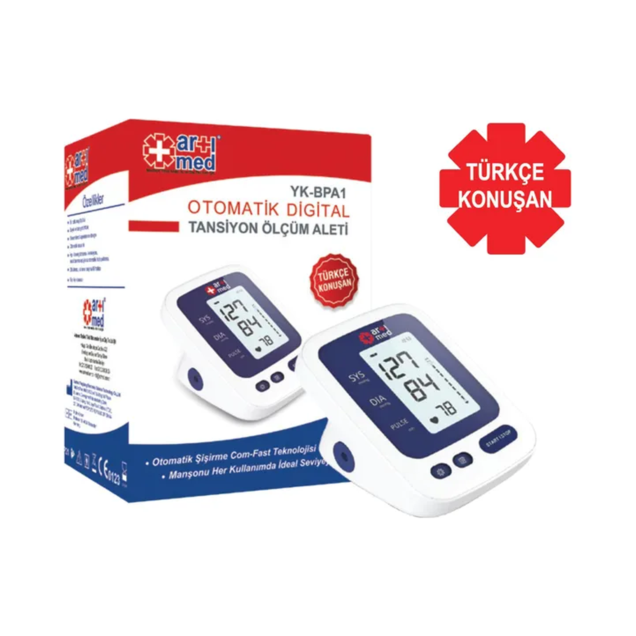 Artımed Automatic Digital Arm Blood Pressure Monitor YK-BPA1