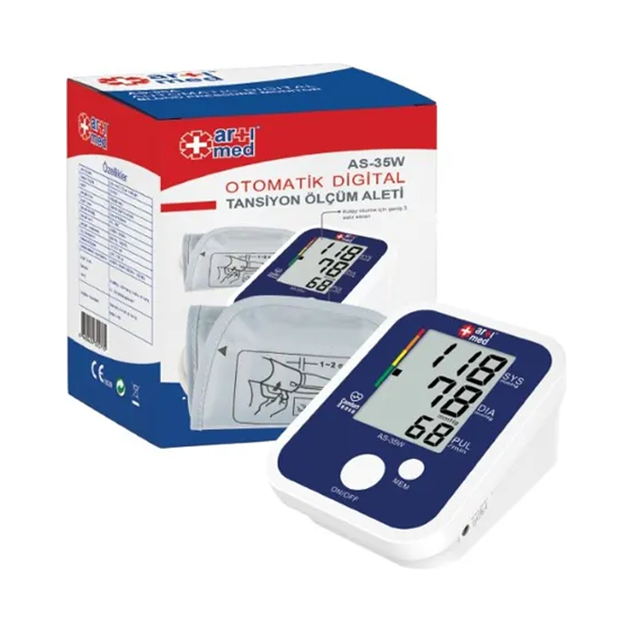 Artımed Automatic Digital Blood Pressure Monitor AS-35W
