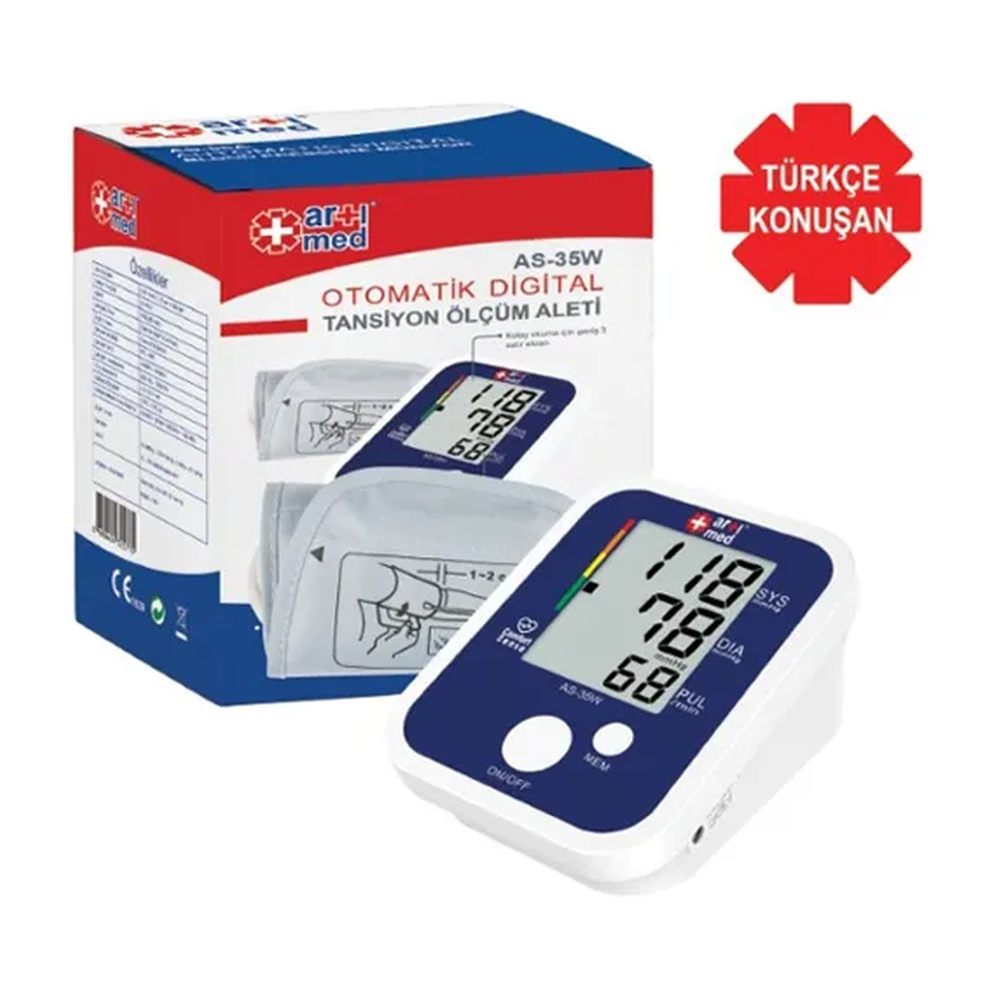 Artımed Automatic Digital Blood Pressure Monitor AS-35W