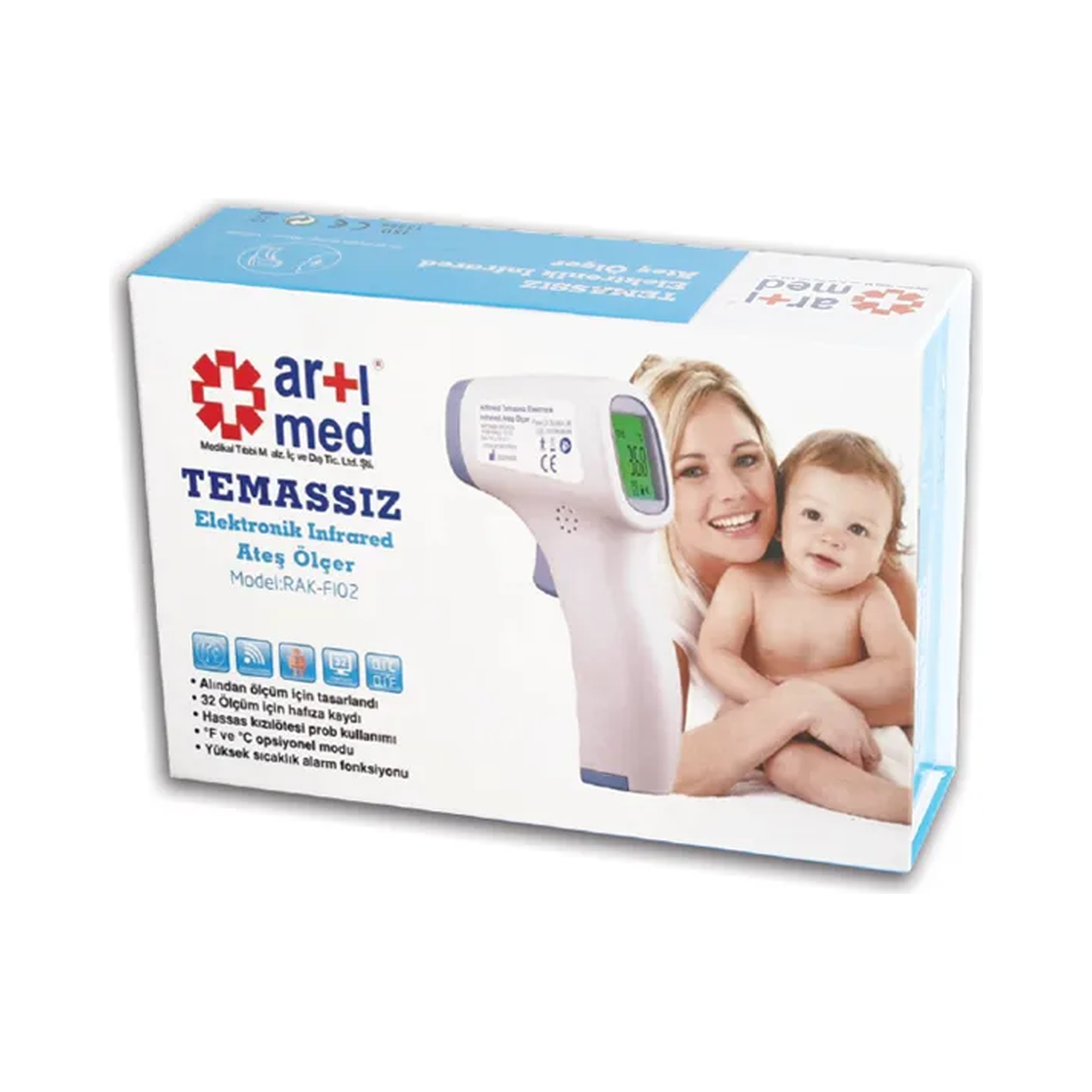 Artımed Non-Contact Electronic Infrared Thermometer RAK-F102