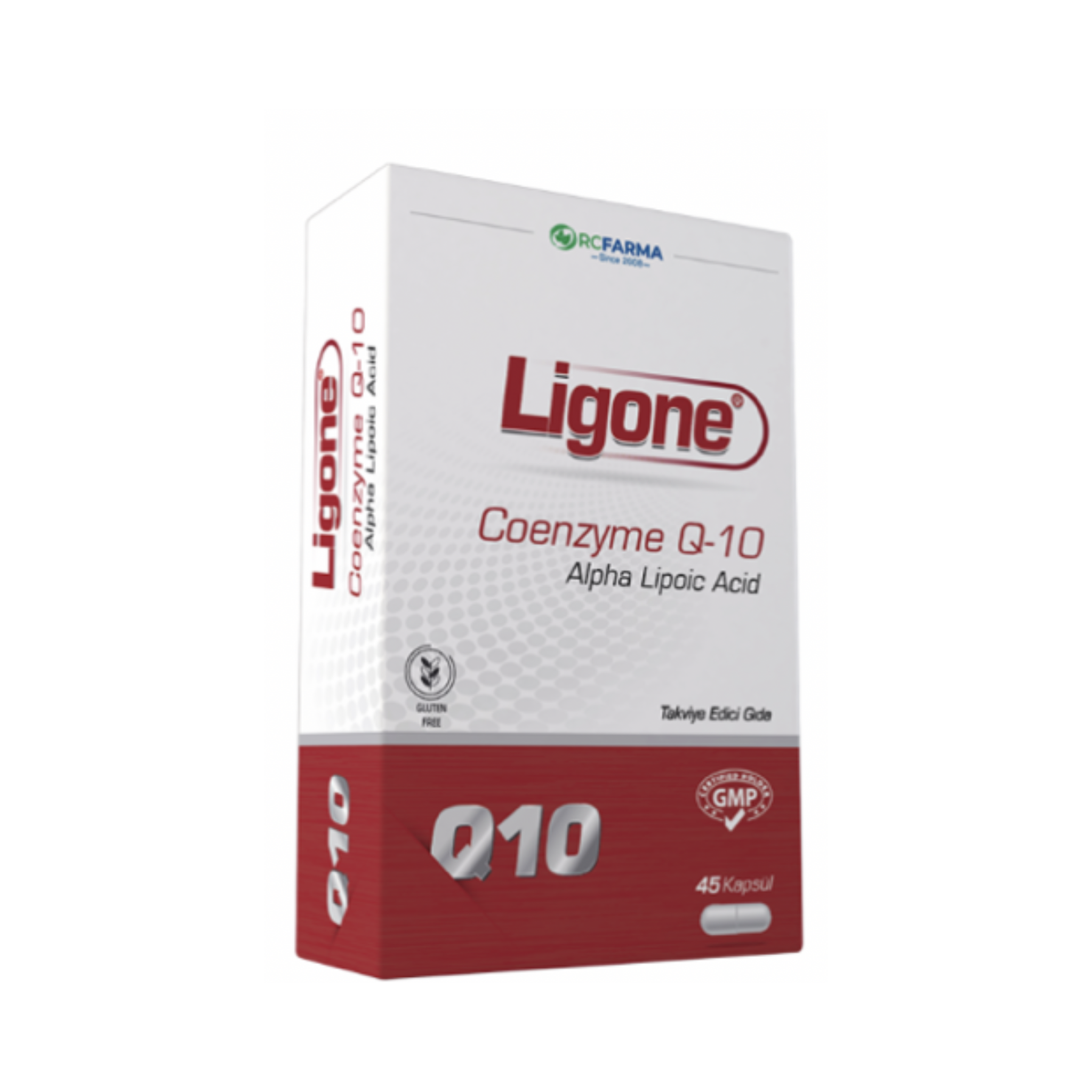 RCFarma - Ligone  coenzyme Q-10 45 Capsules – Food Supplement