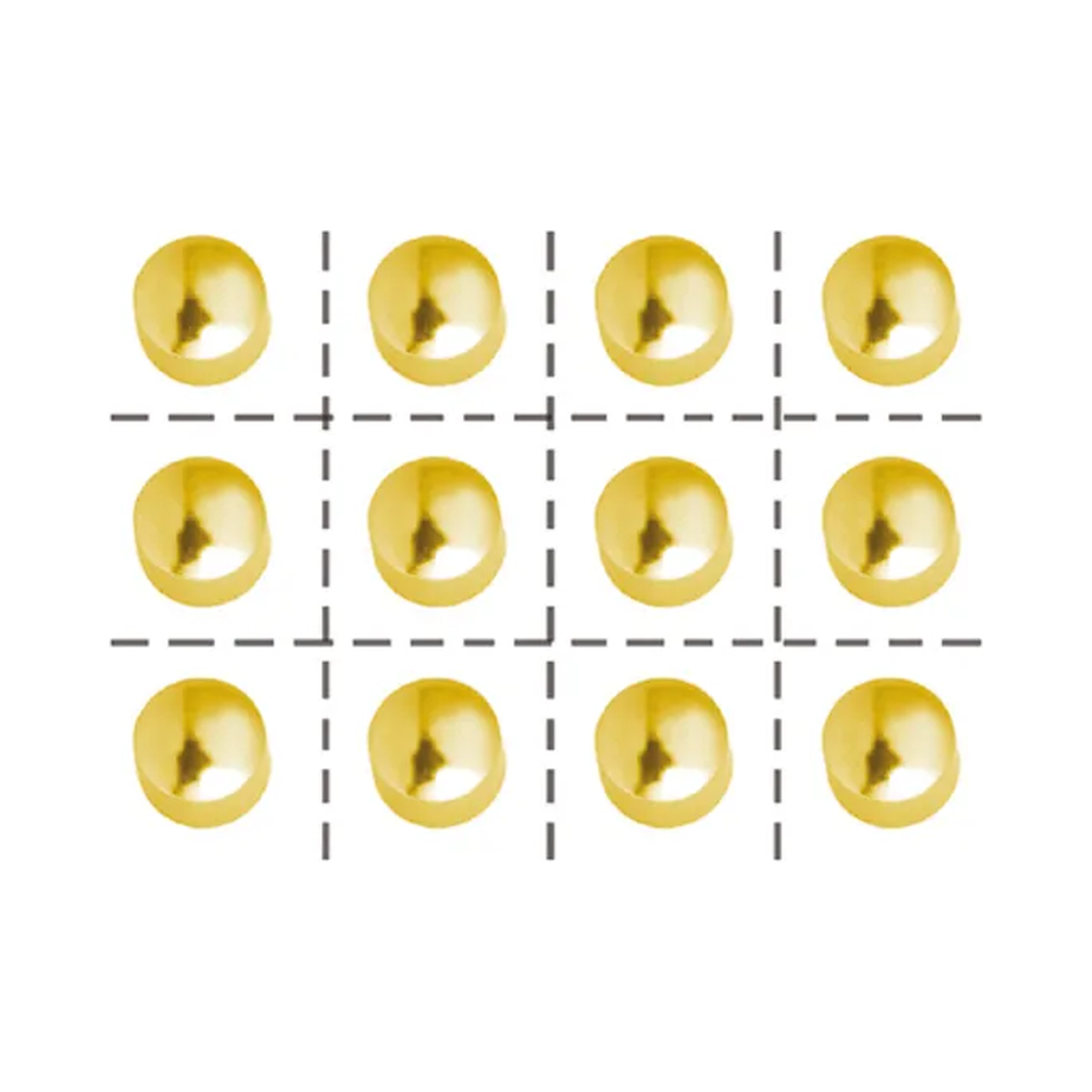 Artımed Caflon Gold Ball Ear Piercing Earrings