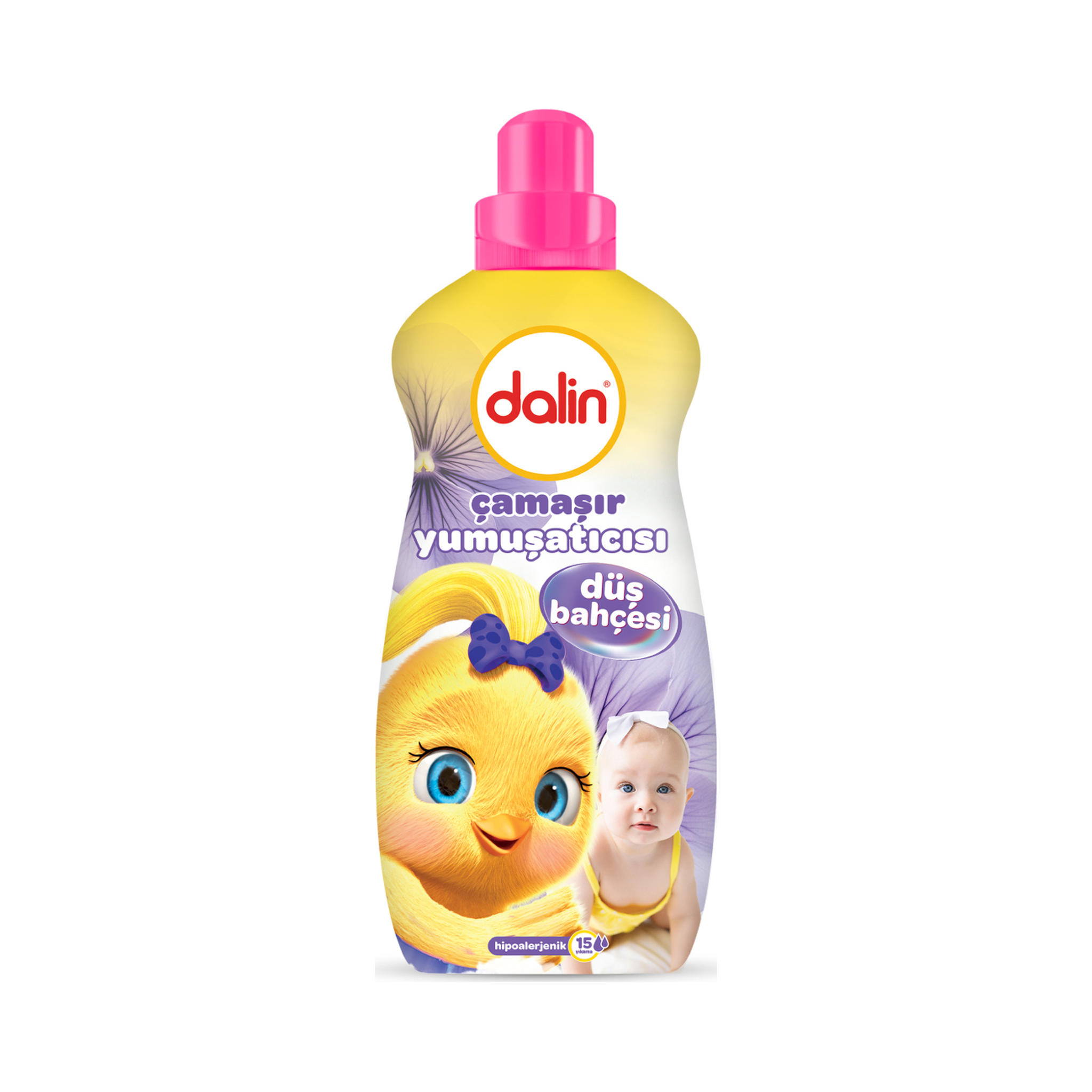 Dalin Concentrated Fabric Softener Flower Garden 1500 ml – Hypoallergenic Laundry Softener