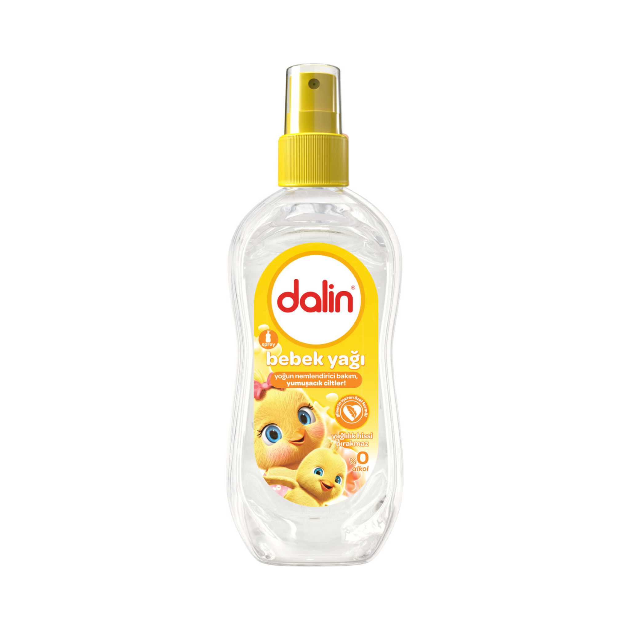 Dalin Spray Baby Oil 200ml - Light Oil for Massage