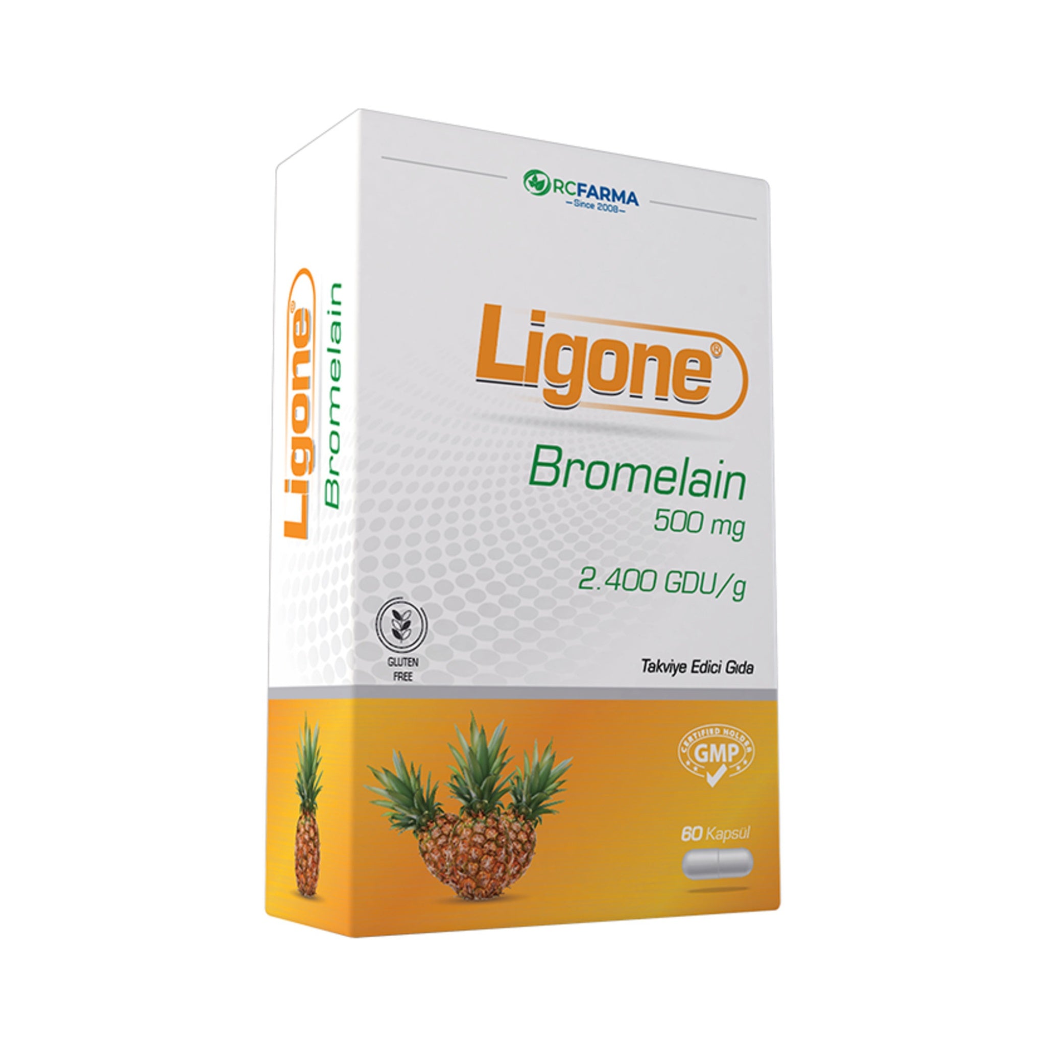 Ligone Bromelain 60 Capsules – 500 mg