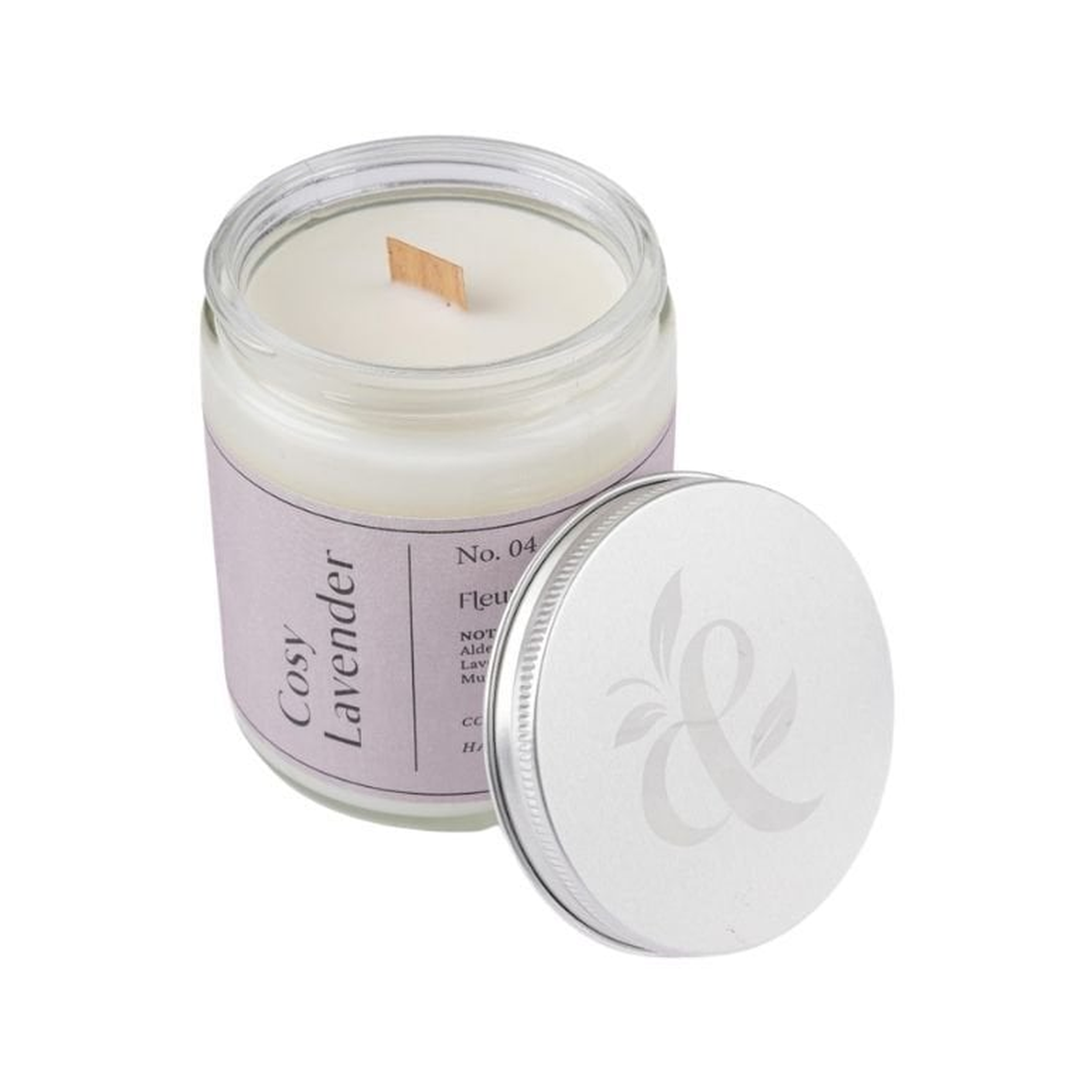 Fleur&Fumer Cosy Lavender No.04 – Premium Scented Candle – Lavender & Powdery Notes for a Spa-Like Sense of Serenity
