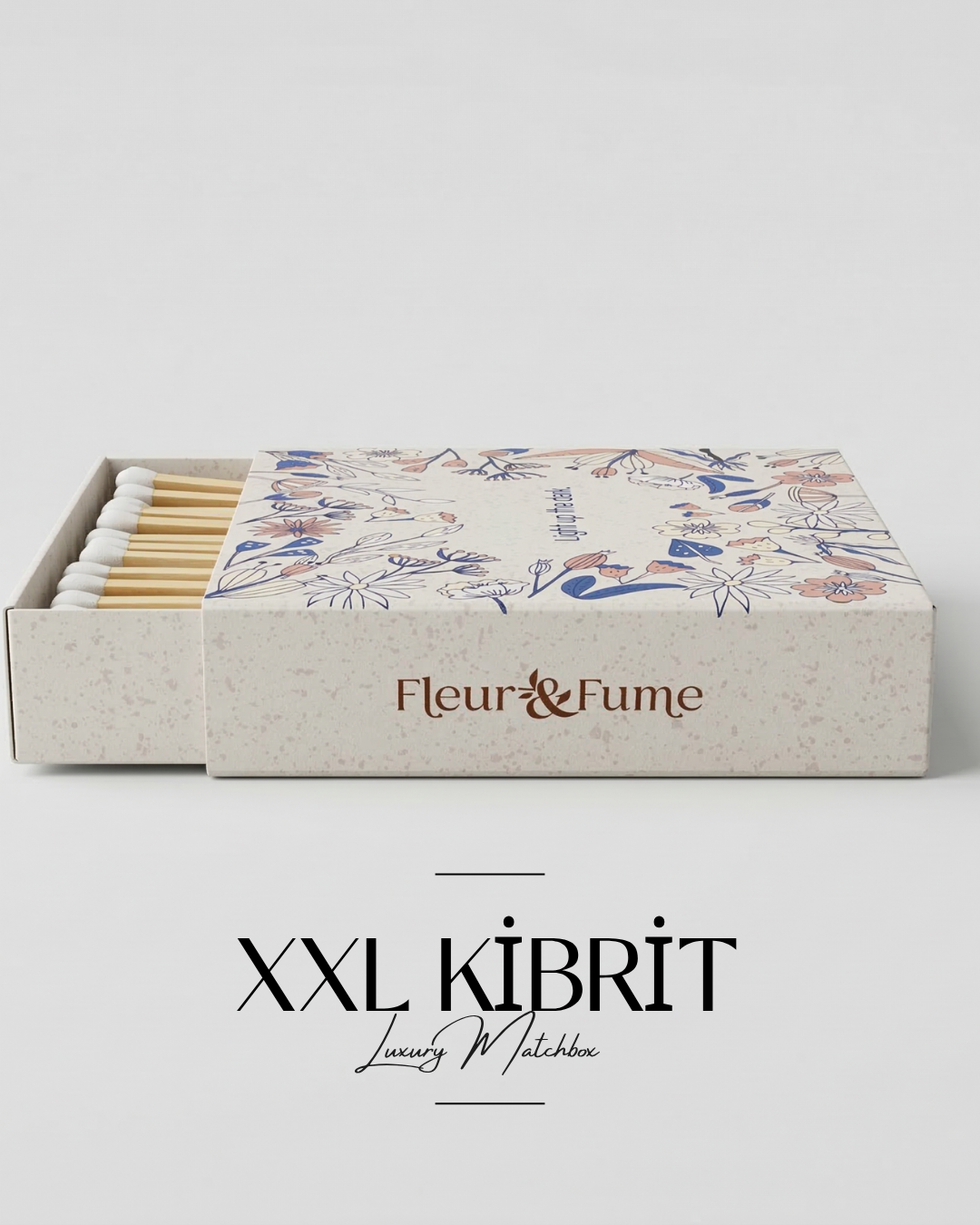Fleur & Fume Long Matches – 10 cm Decorative Matchsticks