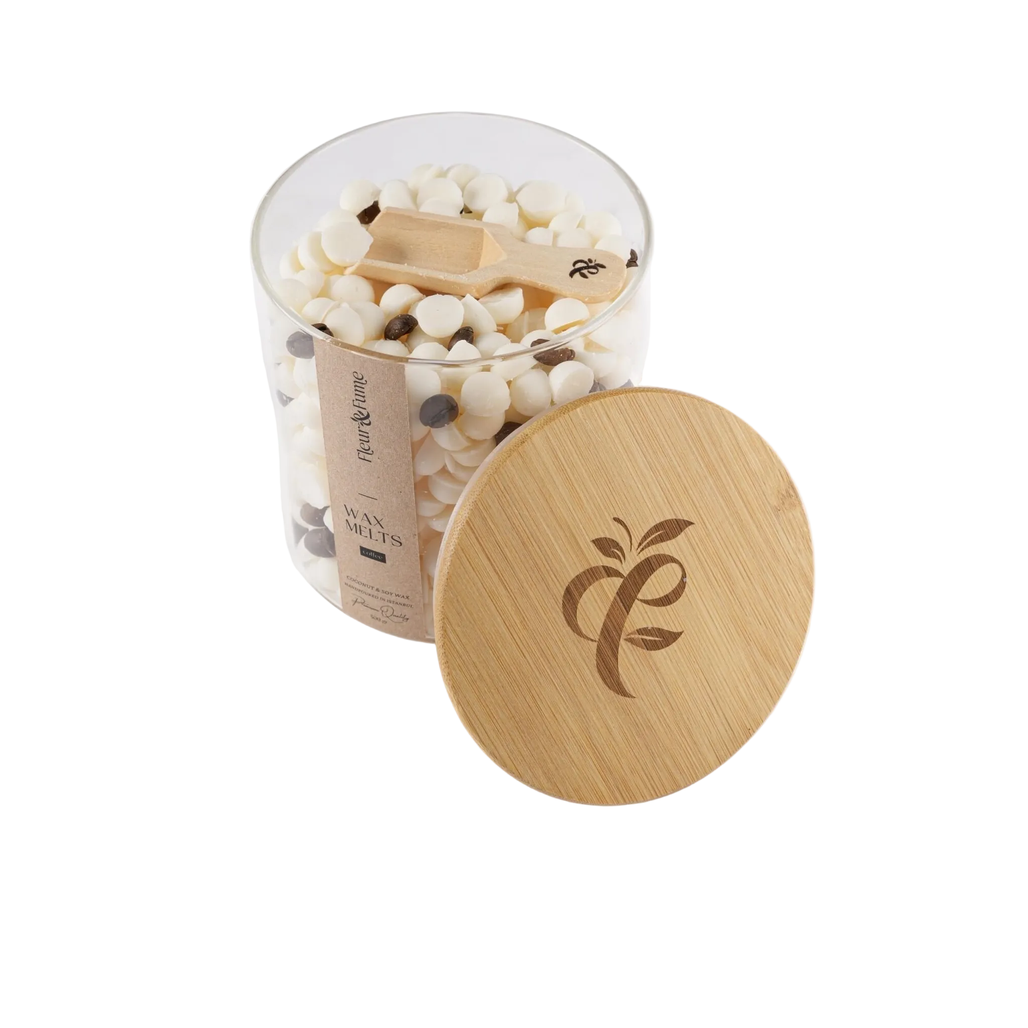 Fleur & Fume Everblend Melt Series – Roasted Coffee – Natural Soy & Coconut Wax Melt with Real Coffee Beans