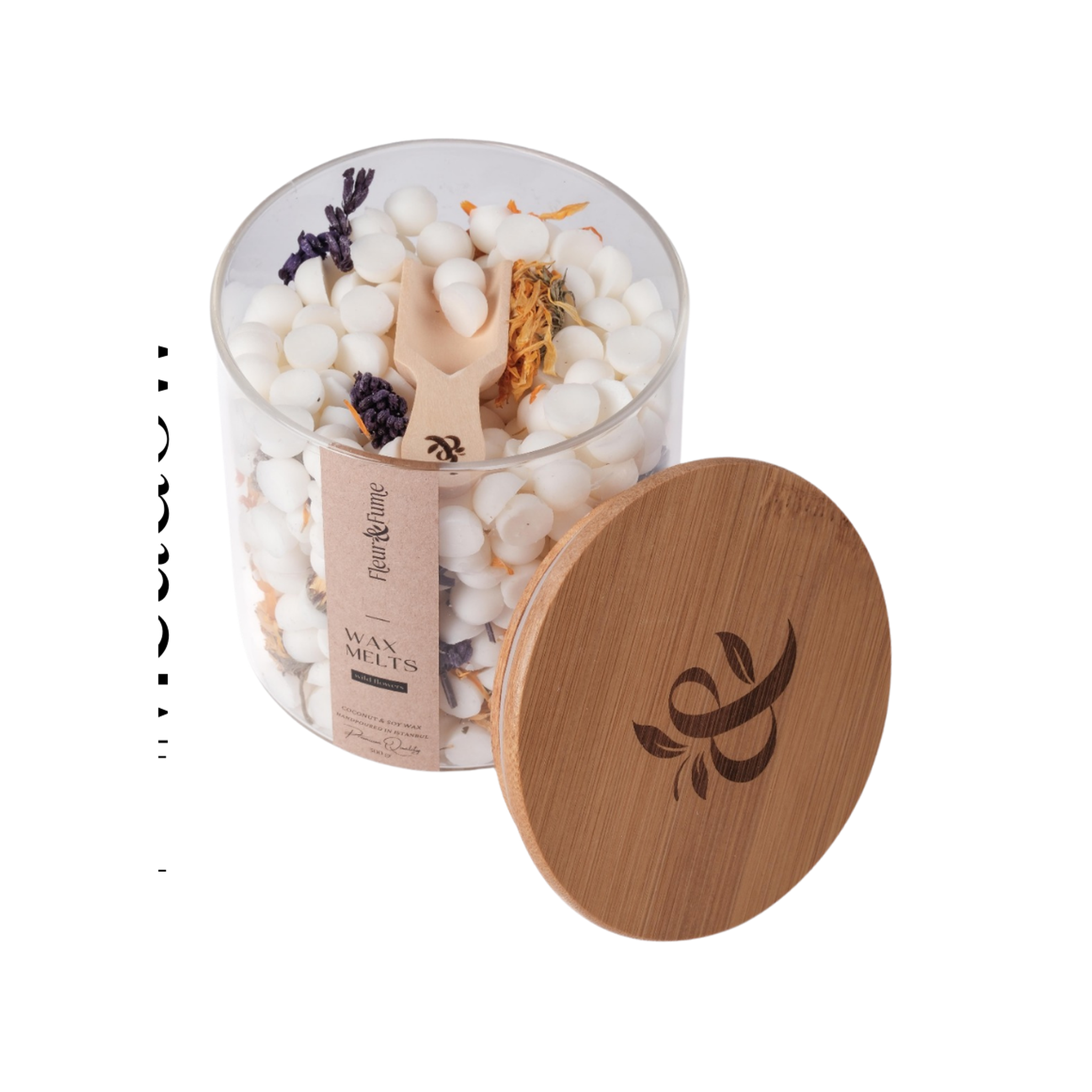 Fleur & Fume Everblend Melt Series – Wild Meadow – Natural Soy & Coconut Wax Melt with Dried Calendula & Lavender