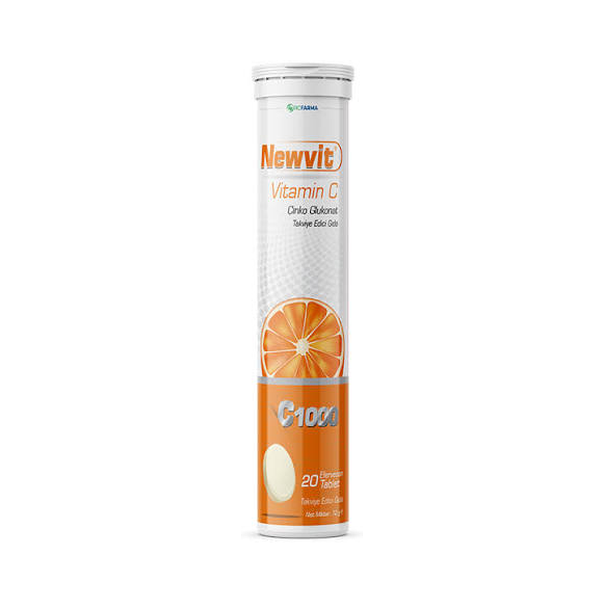Newvit Vitamin C & Zinc Effervescent 20 Tablets