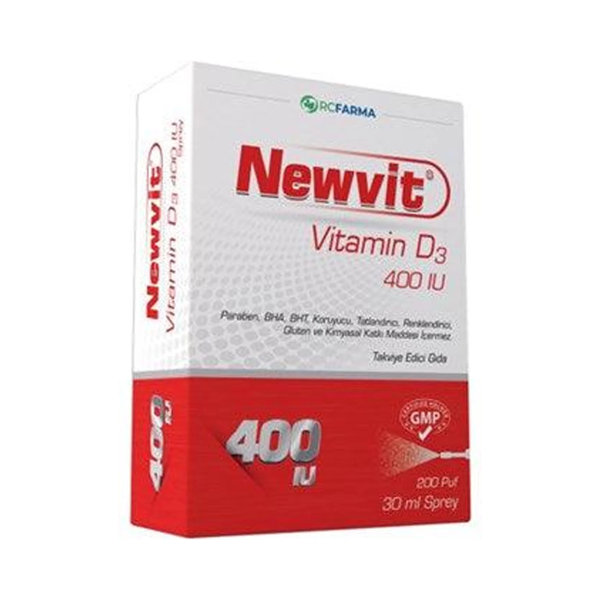 Newvit Vitamin D3 400 IU Spray / Drops 30 ml – Food Supplement