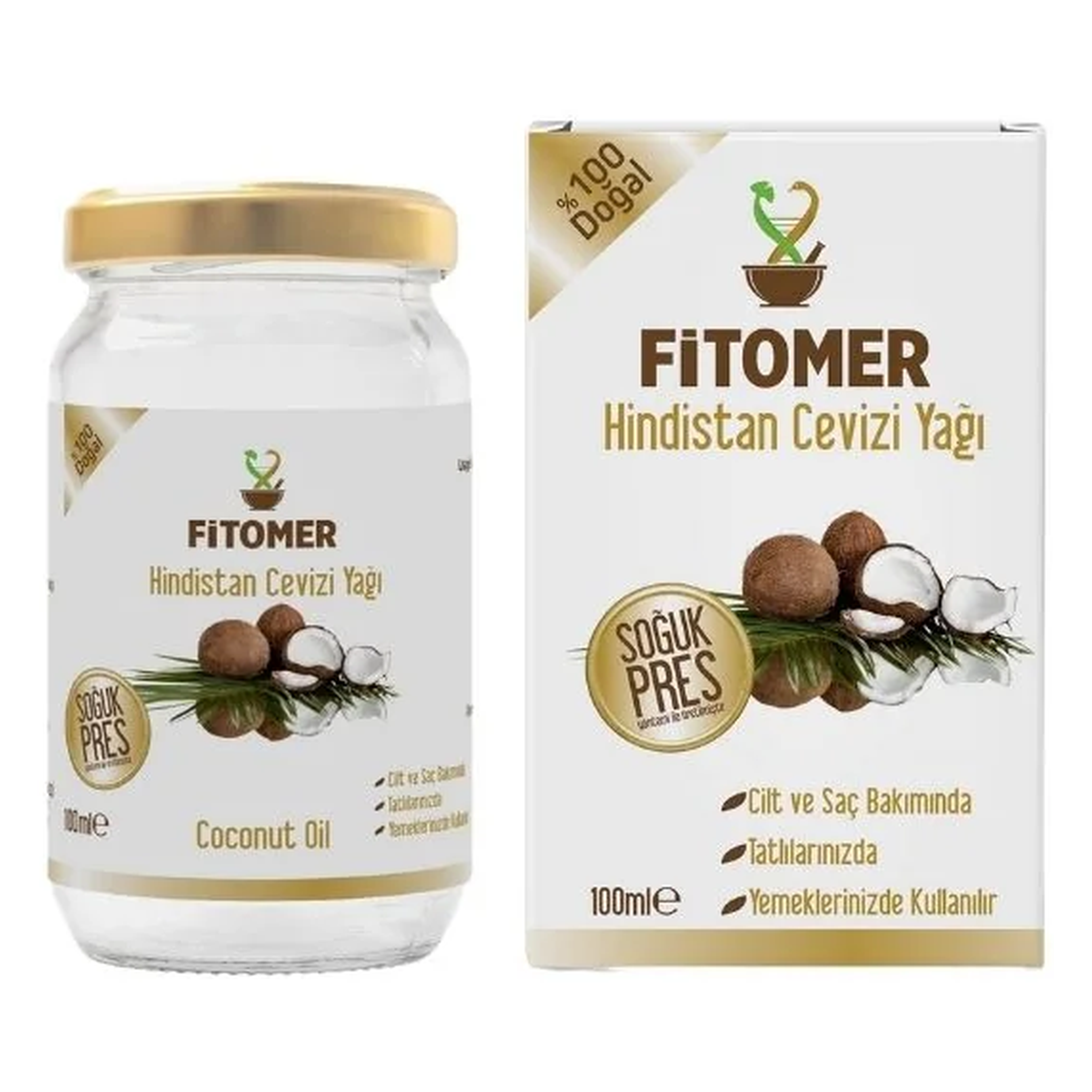 Fitomer Coconut Oil – 100% Natural – 100 ml