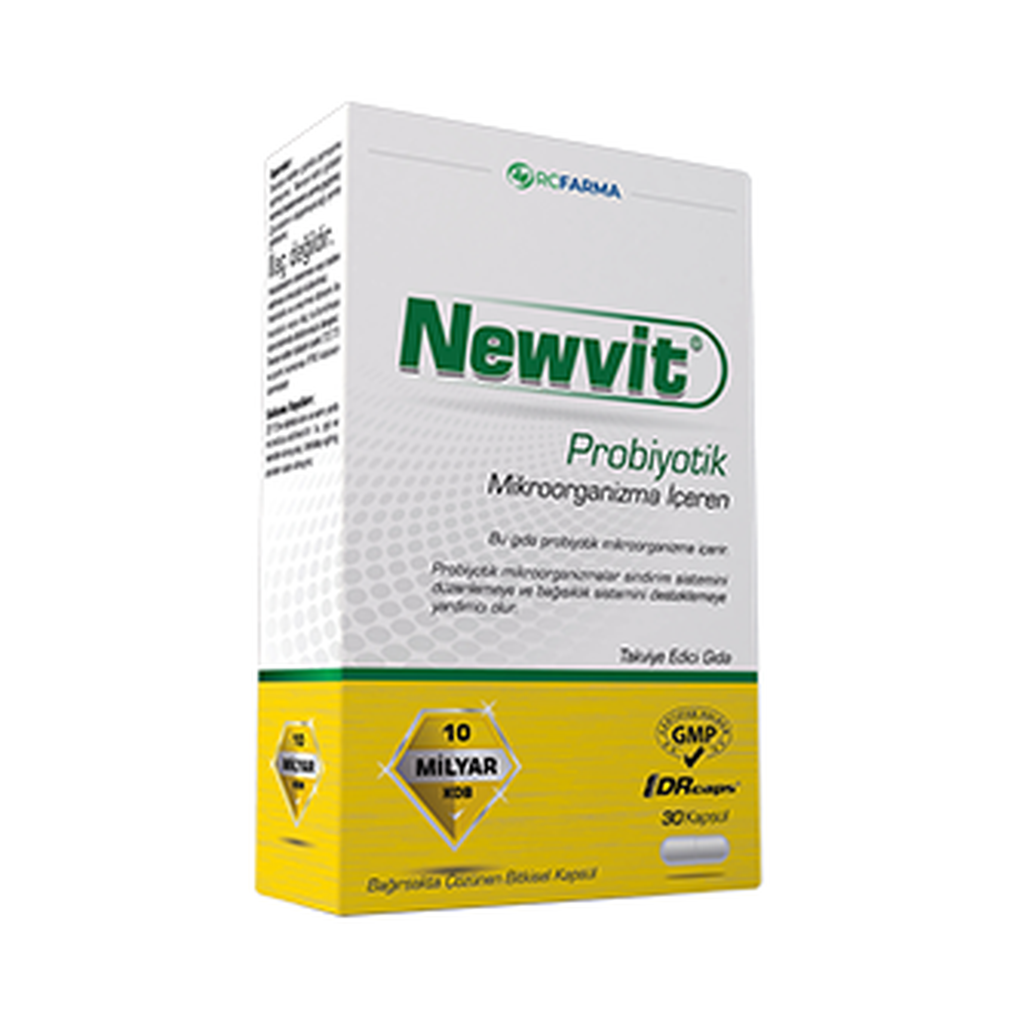 Newvit Probiotic 30 DRCaps Capsules - Food Supplement
