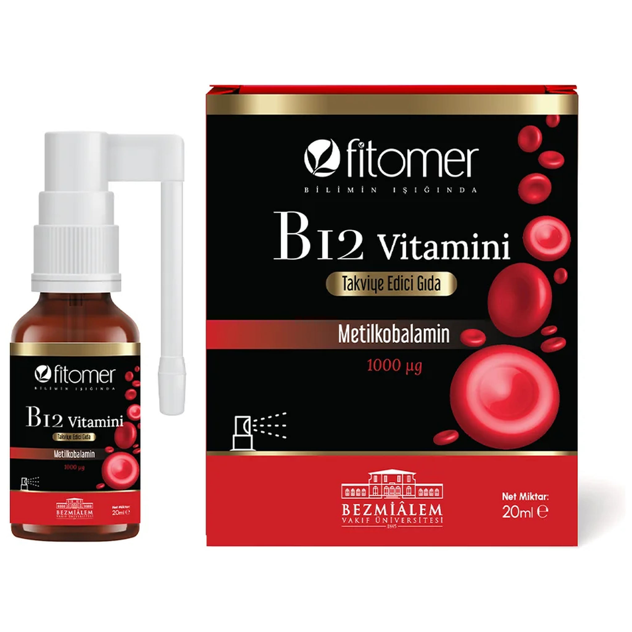 Fitomer Methylcobalamin Vitamin B12 & P5P Vitamin B6 Spray-20 ml