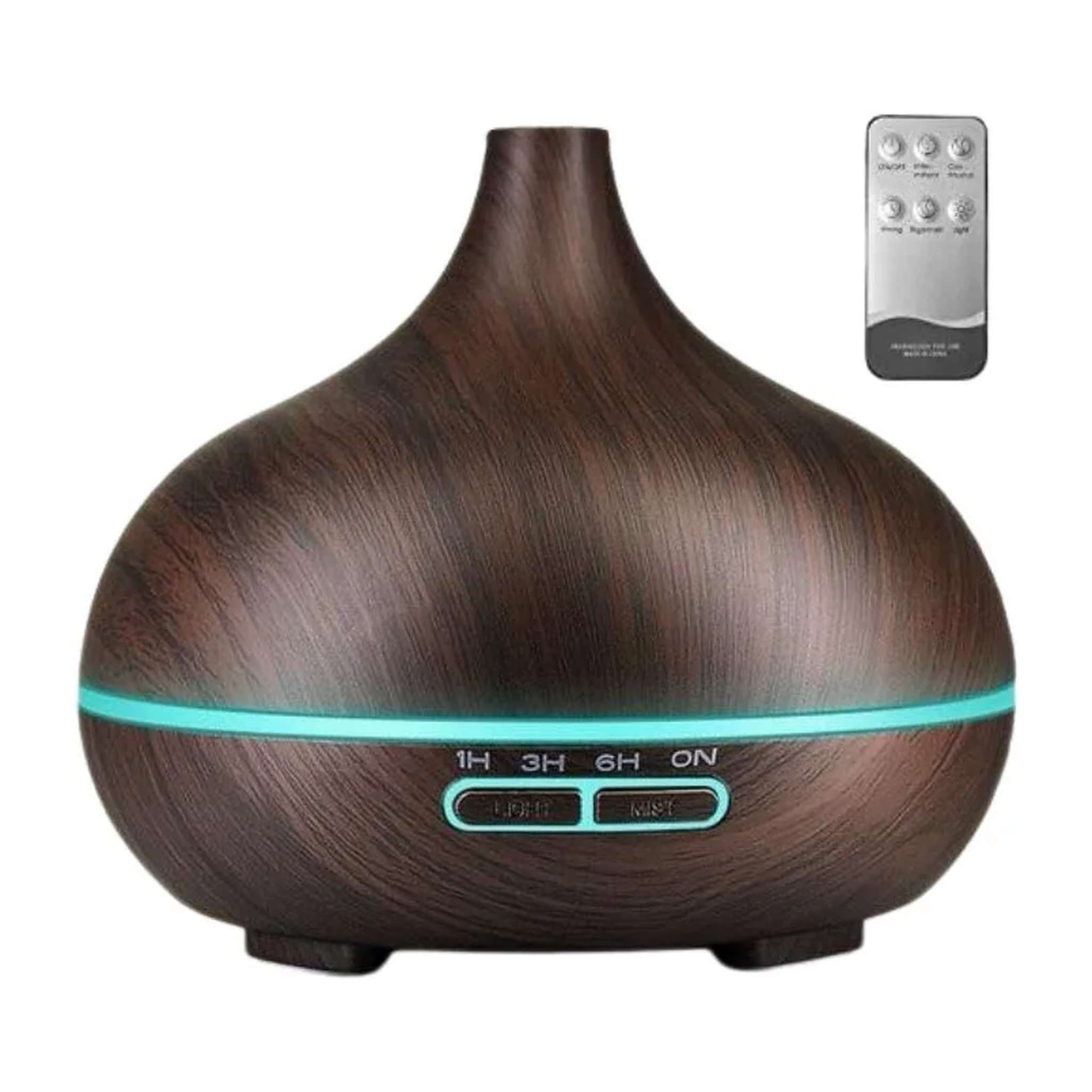 Fitomer H2O Remote Controlled Air Humidifier Diffuser 550 ML – Dark Wood