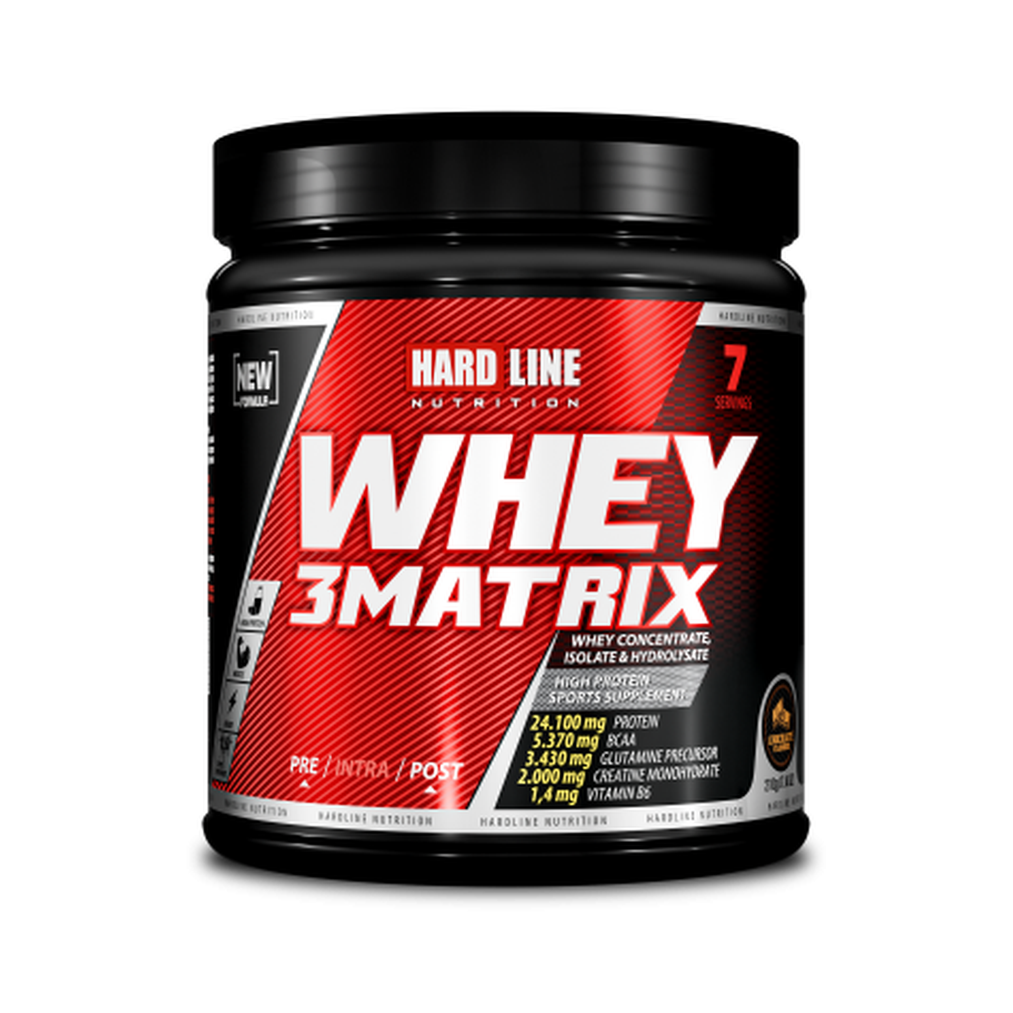 Hardline Whey 3Matrix 210 Gr – Chocolate – 7 Servings – Muscle Mass Support