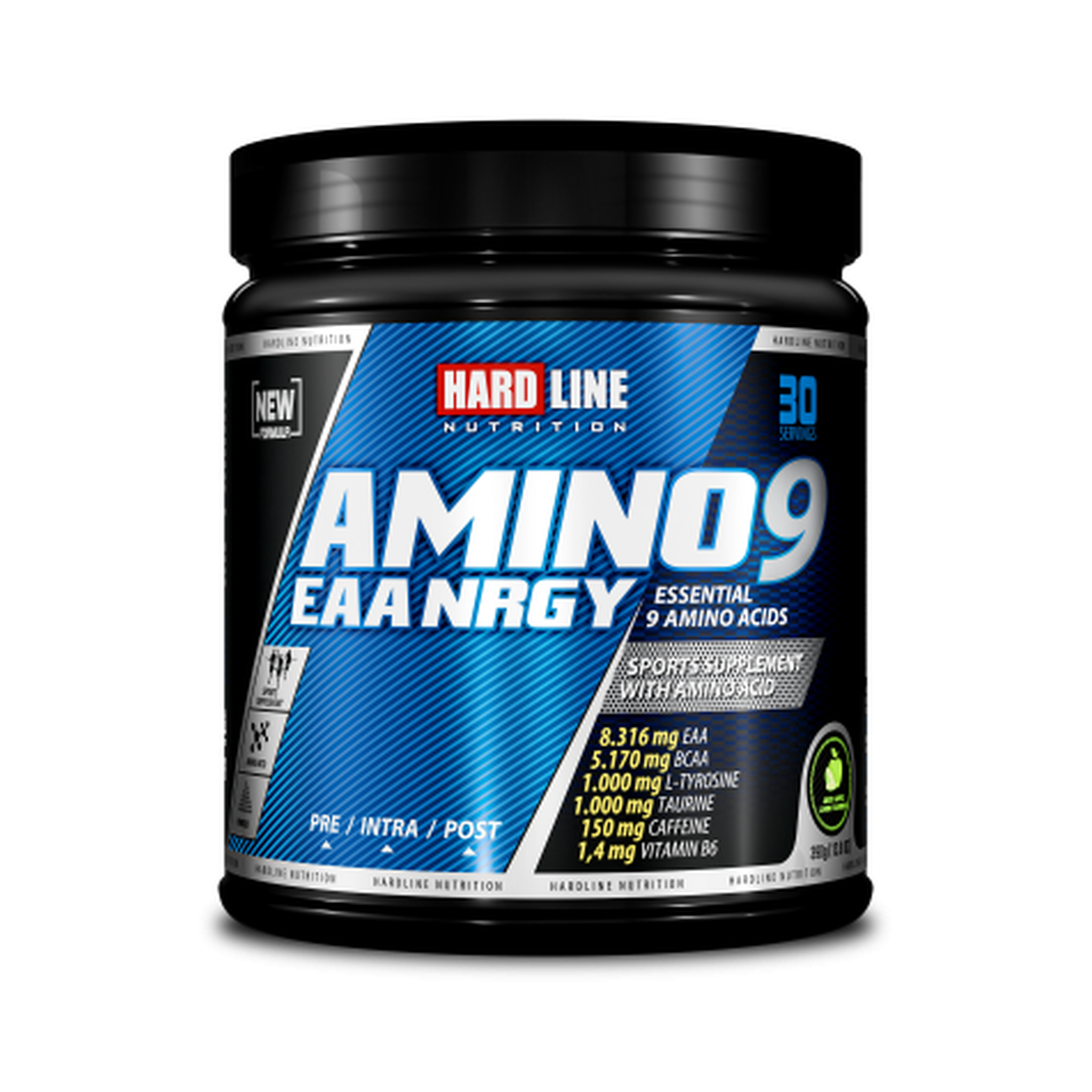 Hardline Amino9 EAA NRGY 390 Gr – Green Apple Lemon