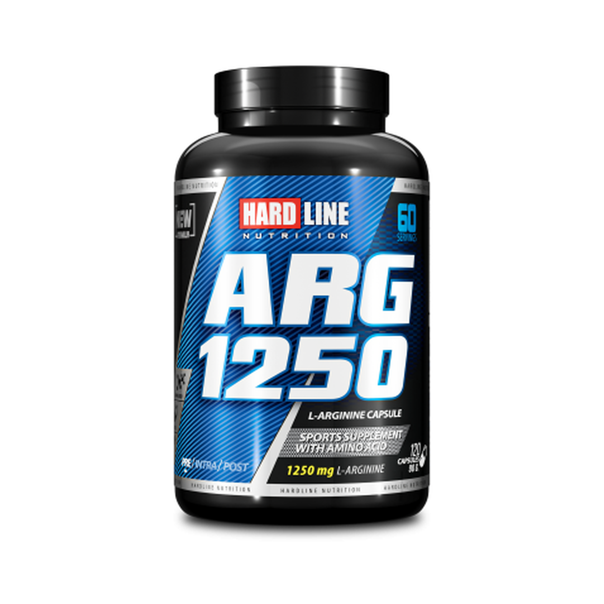 Hardline Arg 1250 120 Capsules – Amino Acids