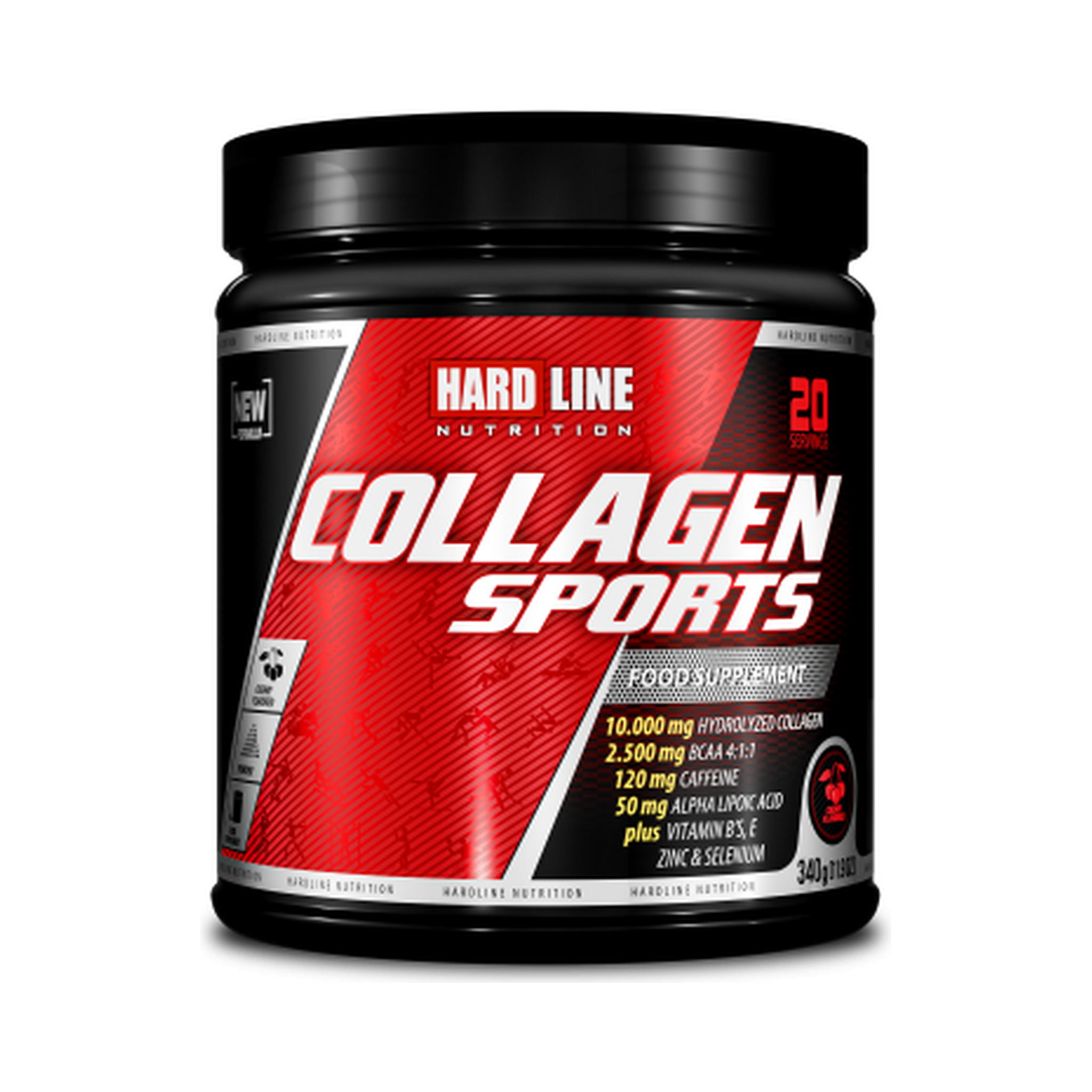 Hardline Collagen Sports Sour Cherries 340 gr