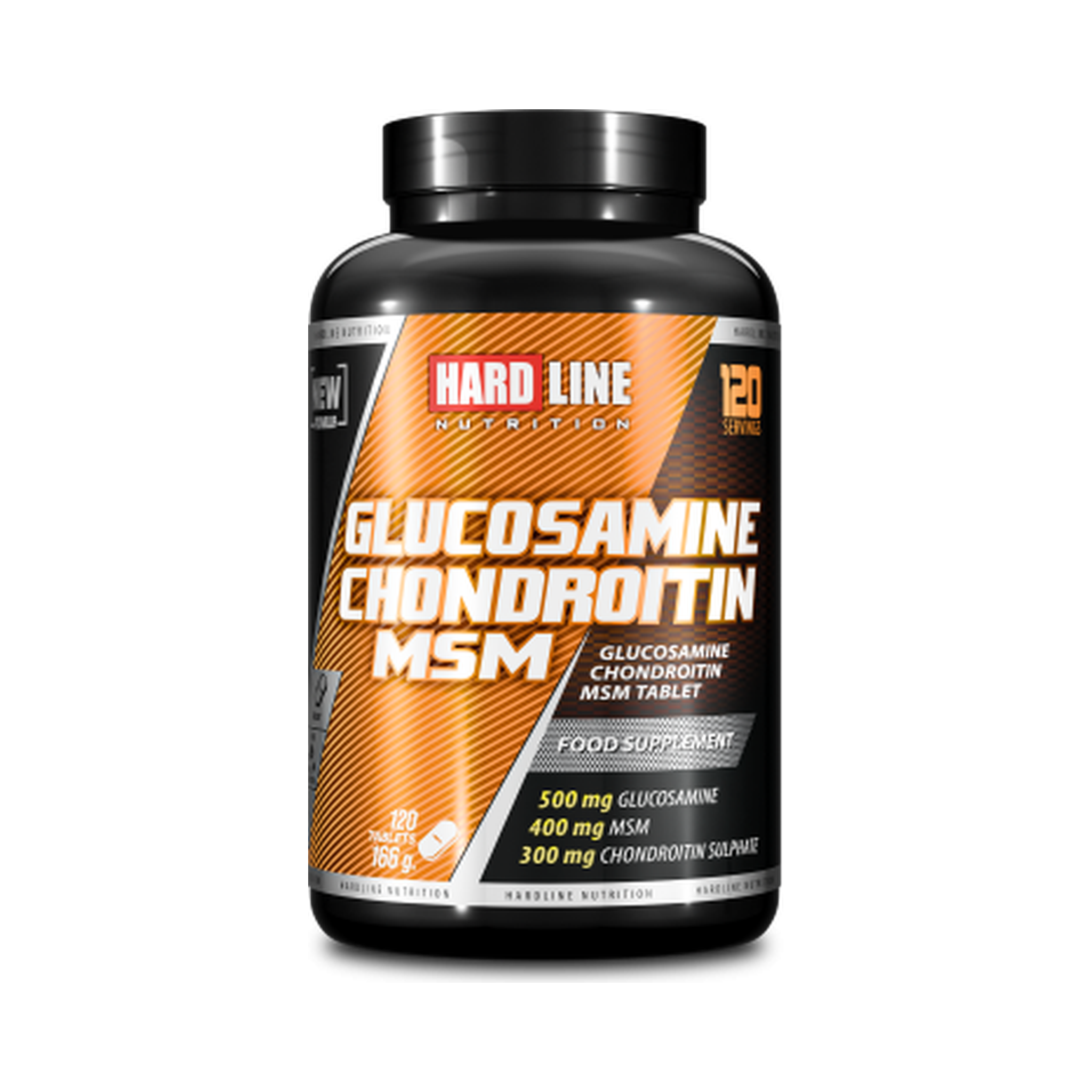 Hardline Glucosamine Chondroitin MSM 120 Tablets
