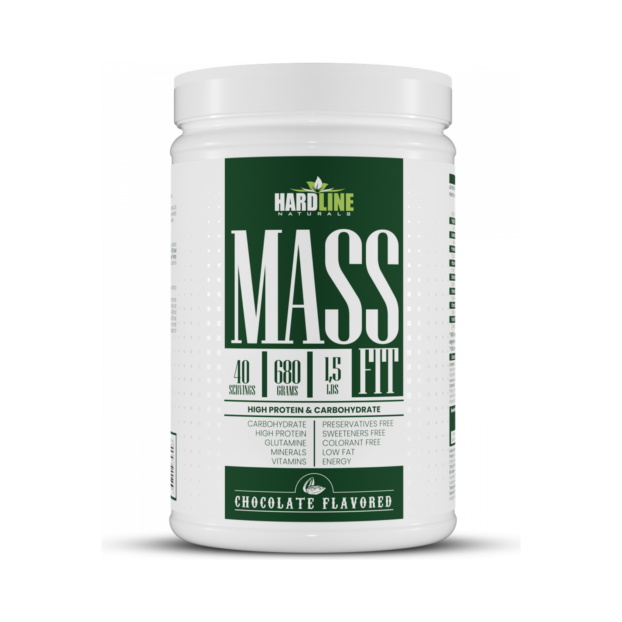 Hardline Naturals Massfit Chocolate 680 Gr