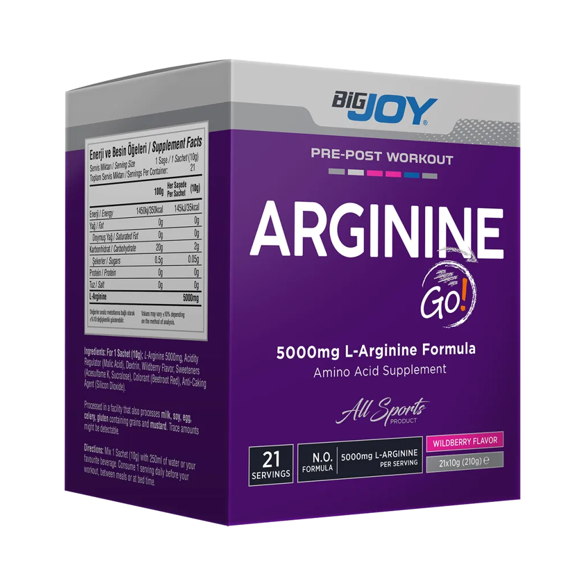 Bigjoy Arginine Go 21 Servings