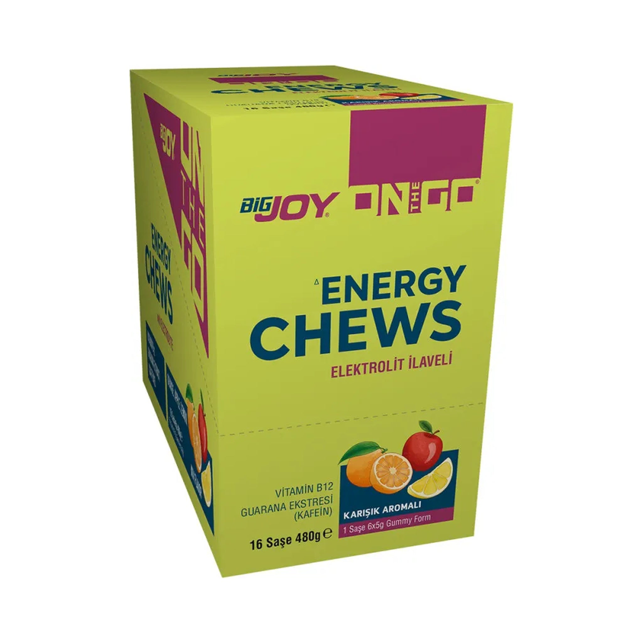 Bigjoy ONTHEGO Energy Chews 30 g (5 g x 6 Gummies Form) x 16 Pieces