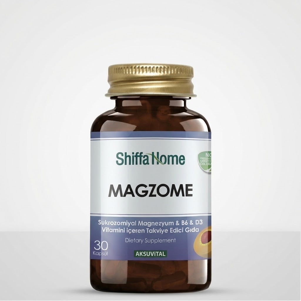 Shiffa Home MAGZOME Sucrosomial Magnesium & Vitamin B6 & D3 30 Capsules