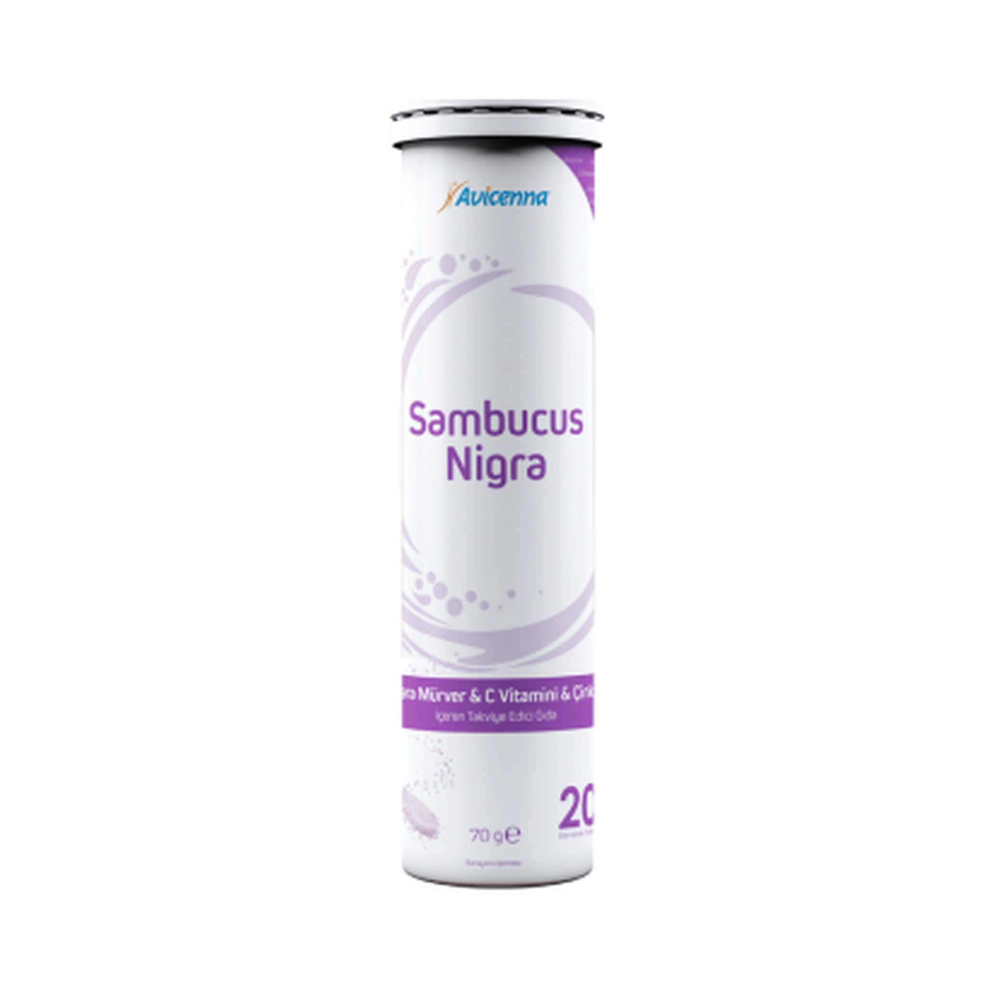 Avicenna Sambucus Nigra Vitamin C Zinc Effervescent 20 Tablets