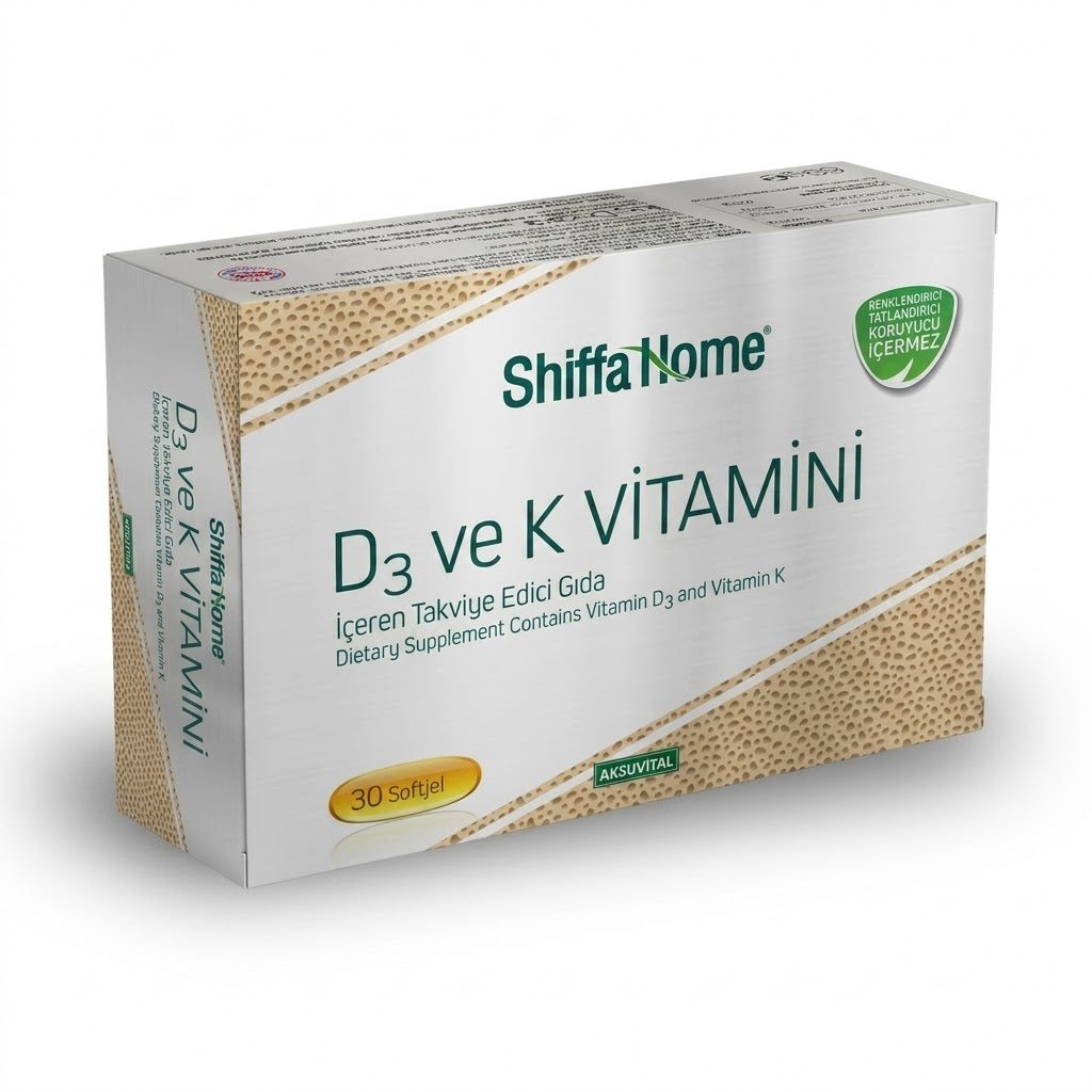 Shiffa Home Vitamin D3 K2 1340 mg Softgel