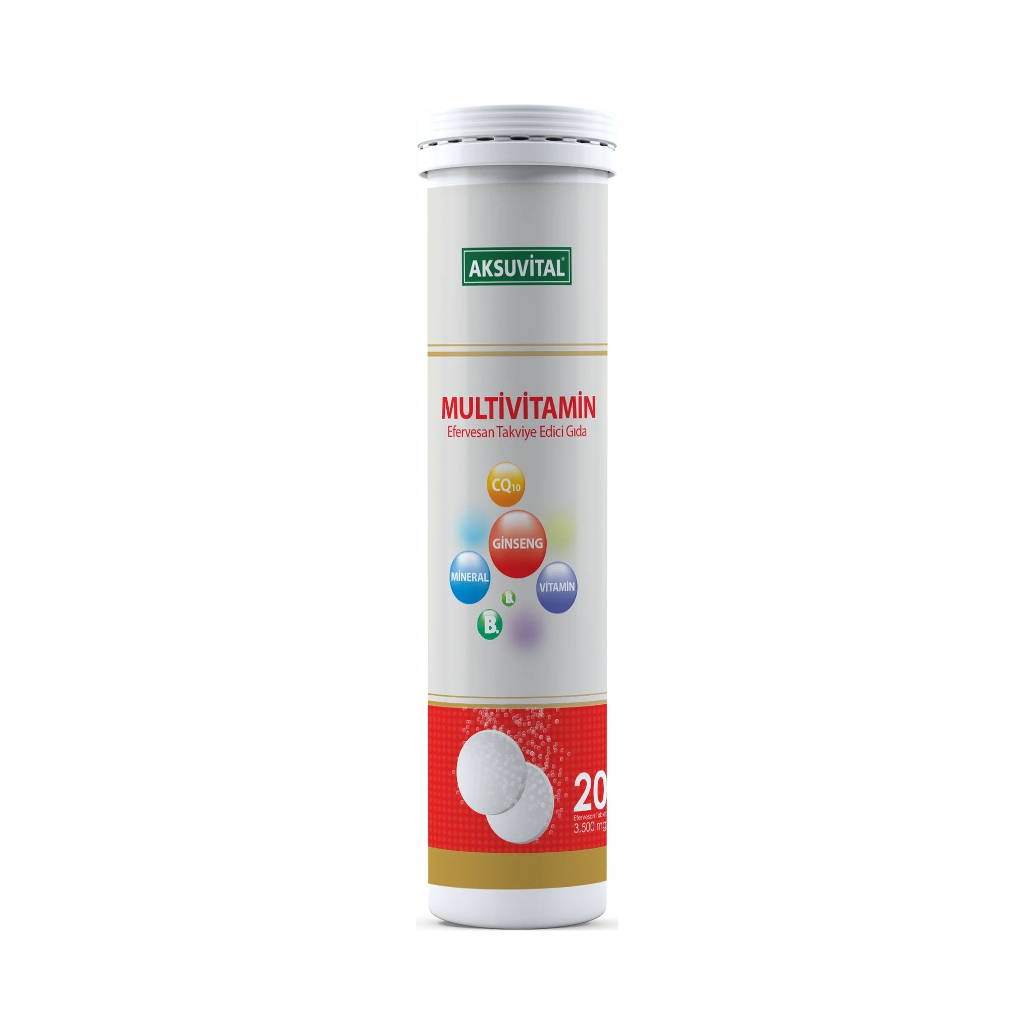 Aksuvital Multivitamin Effervescent 20 Tablets