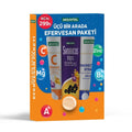Aksuvital Three-in-One Effervescent Set - Vitamin C + Sambucus + Magnesium