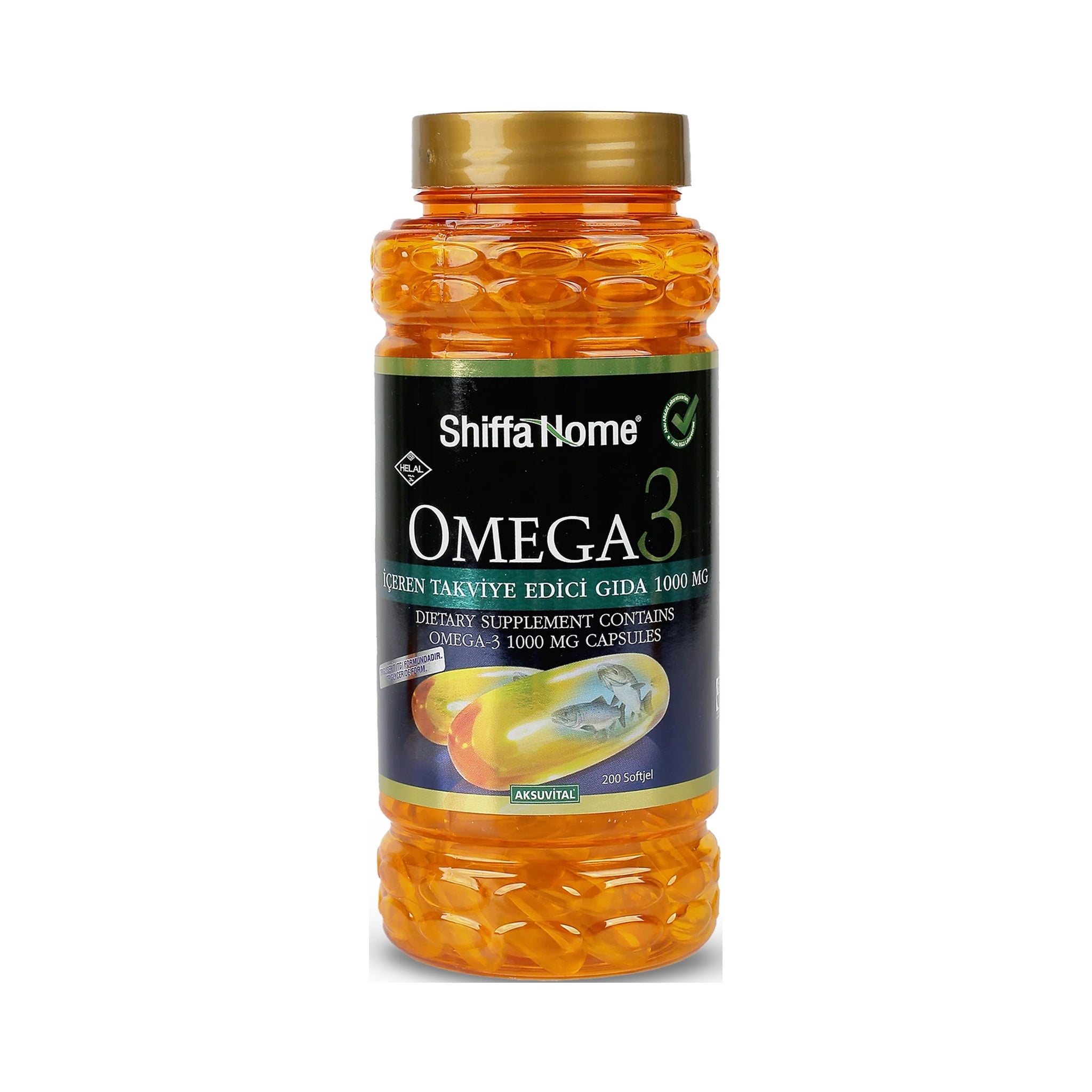 Shiffa Home Omega-3 1000 mg 200 Softgels