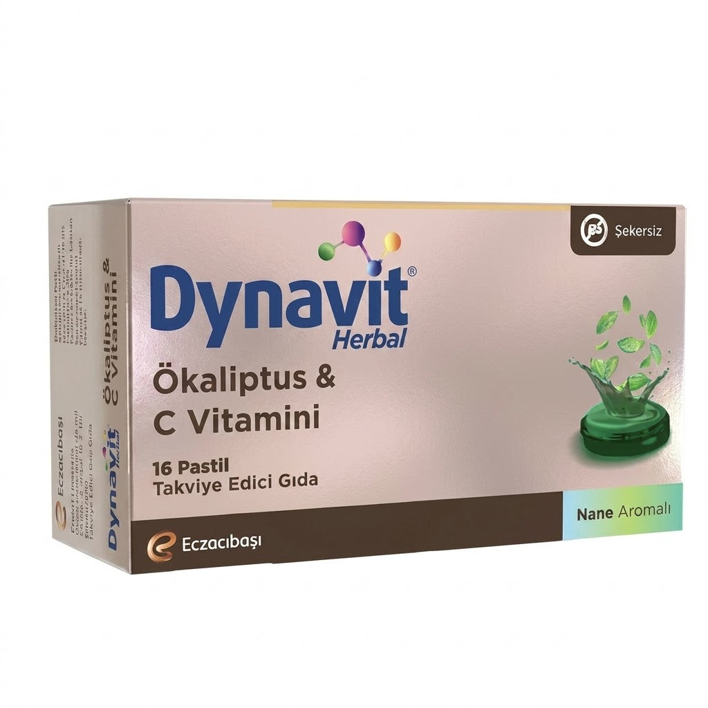 Dynavit Herbal Lozenge Eucalyptus & Vitamin C 16 Pastilles