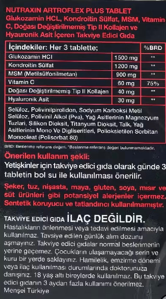 Nutraxin Artroflex Hya C-II 90 Tablet
