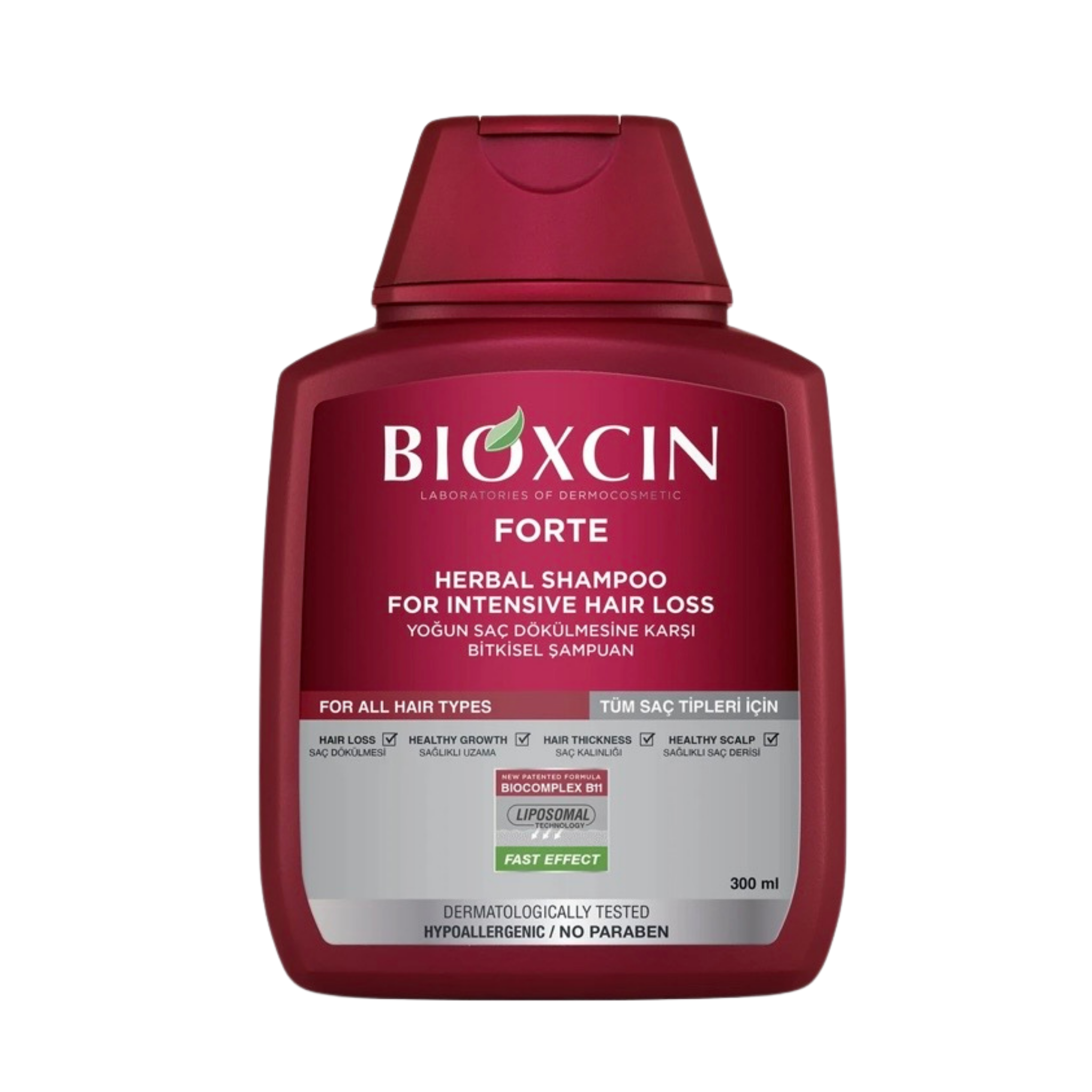 Bioxcin Forte Herbal Shampoo for Intensive Hair Loss 300 ml