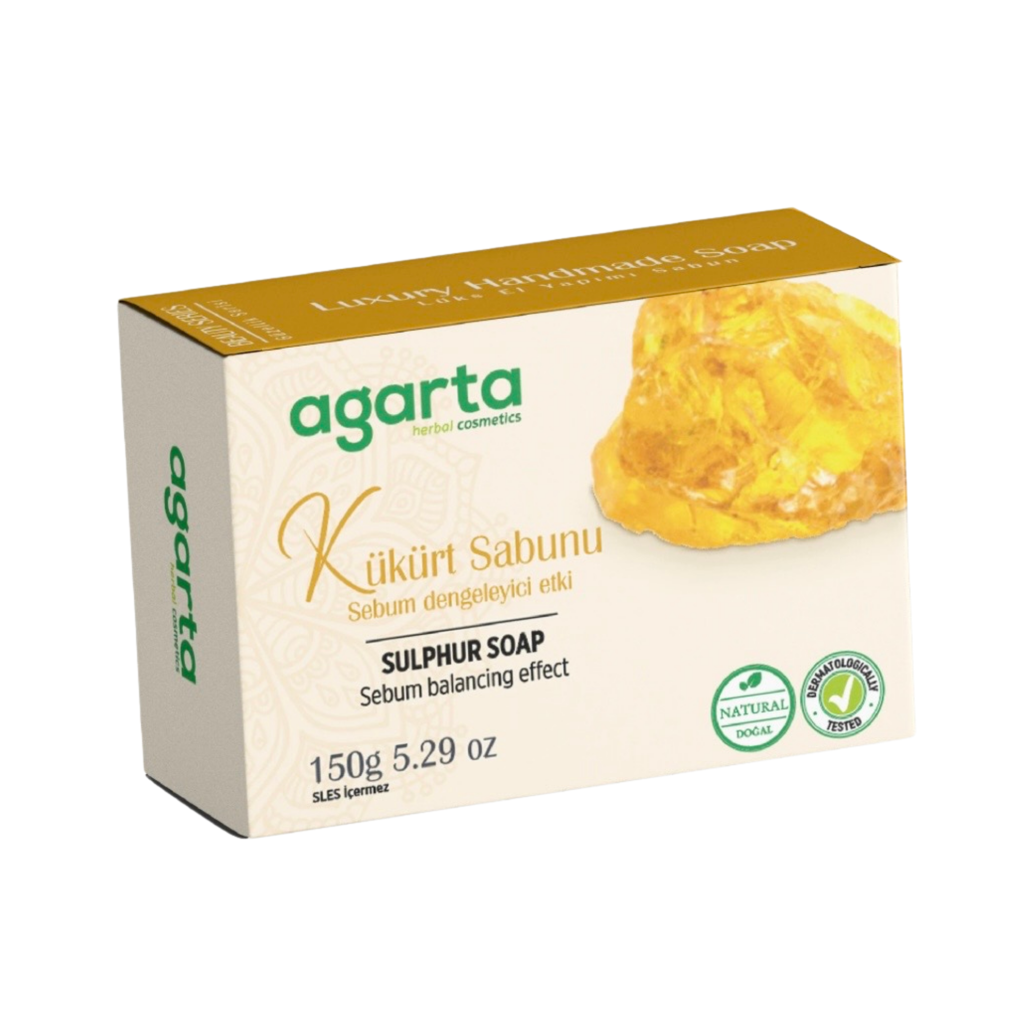 Agarta Natural Handmade Sulfur Soap 150 ml