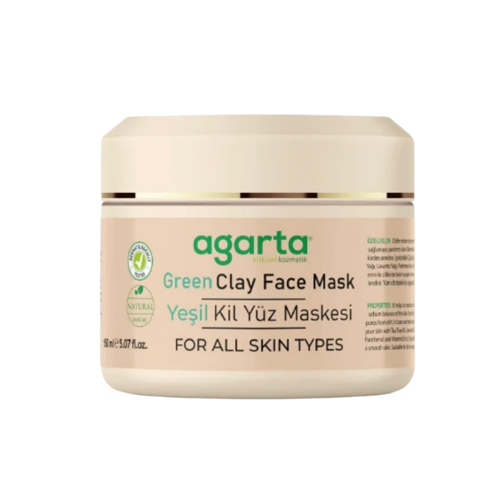 Agarta Natural Green Clay Mask 150 ml